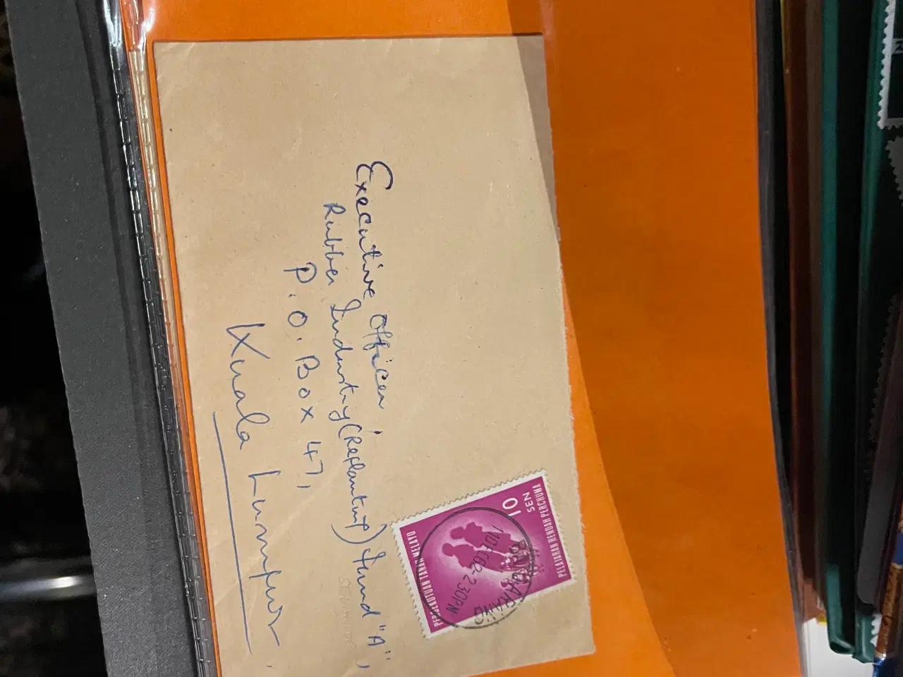 Billede 5 - Kæmpe frimærke, postkort og breve lot