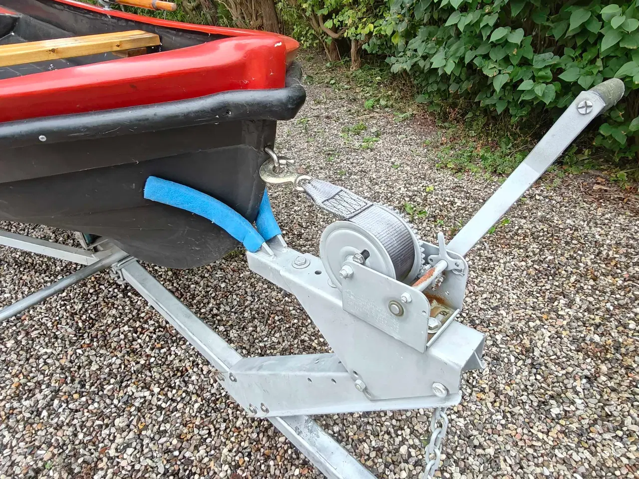 Billede 3 - 13 fod glasfiber jolle med påhængsvogn