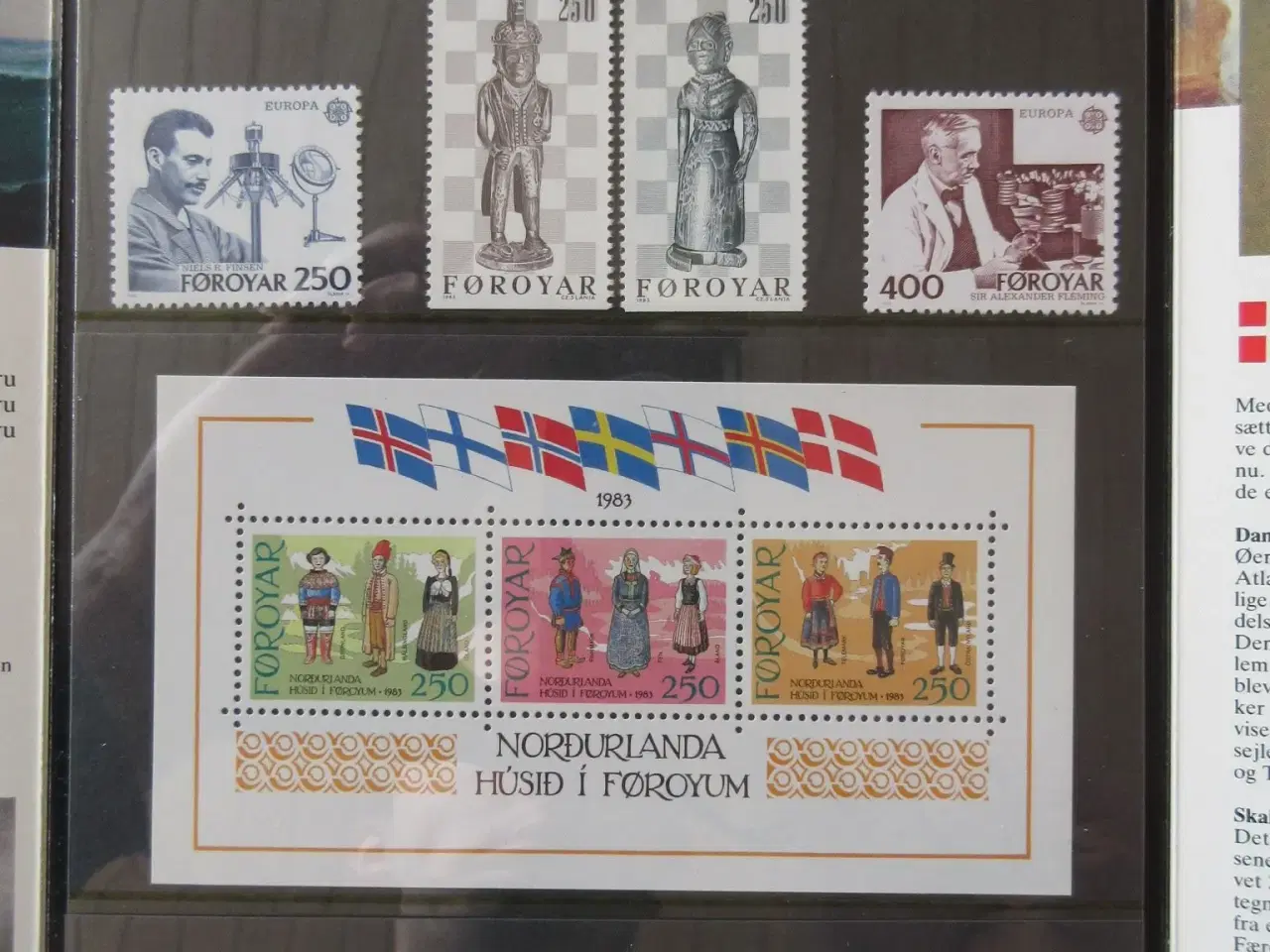 Billede 2 - årsmappen 1983 med miniark