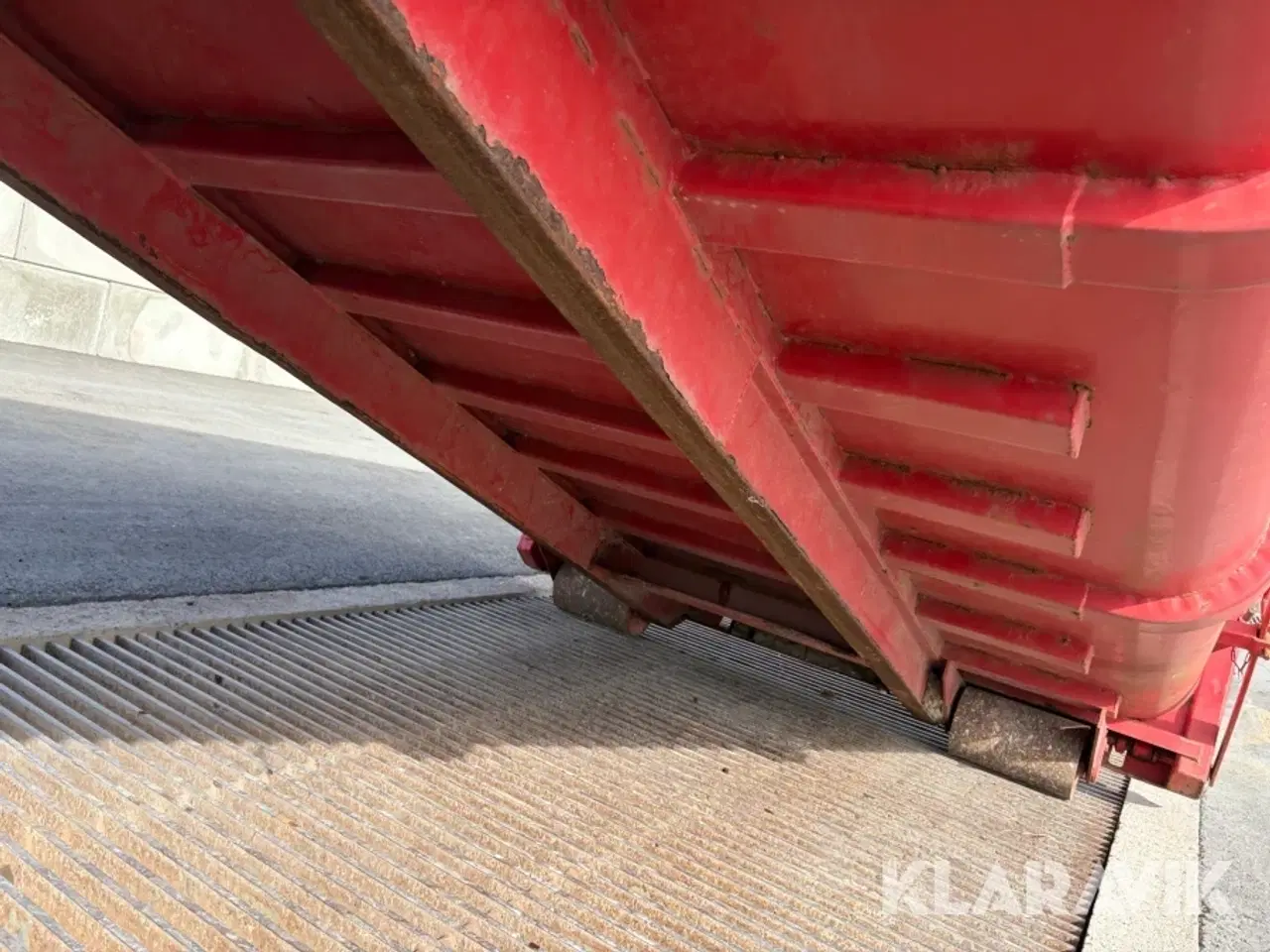 Billede 10 - Ladcontainer åben med rullepresenning Micodan korntæt