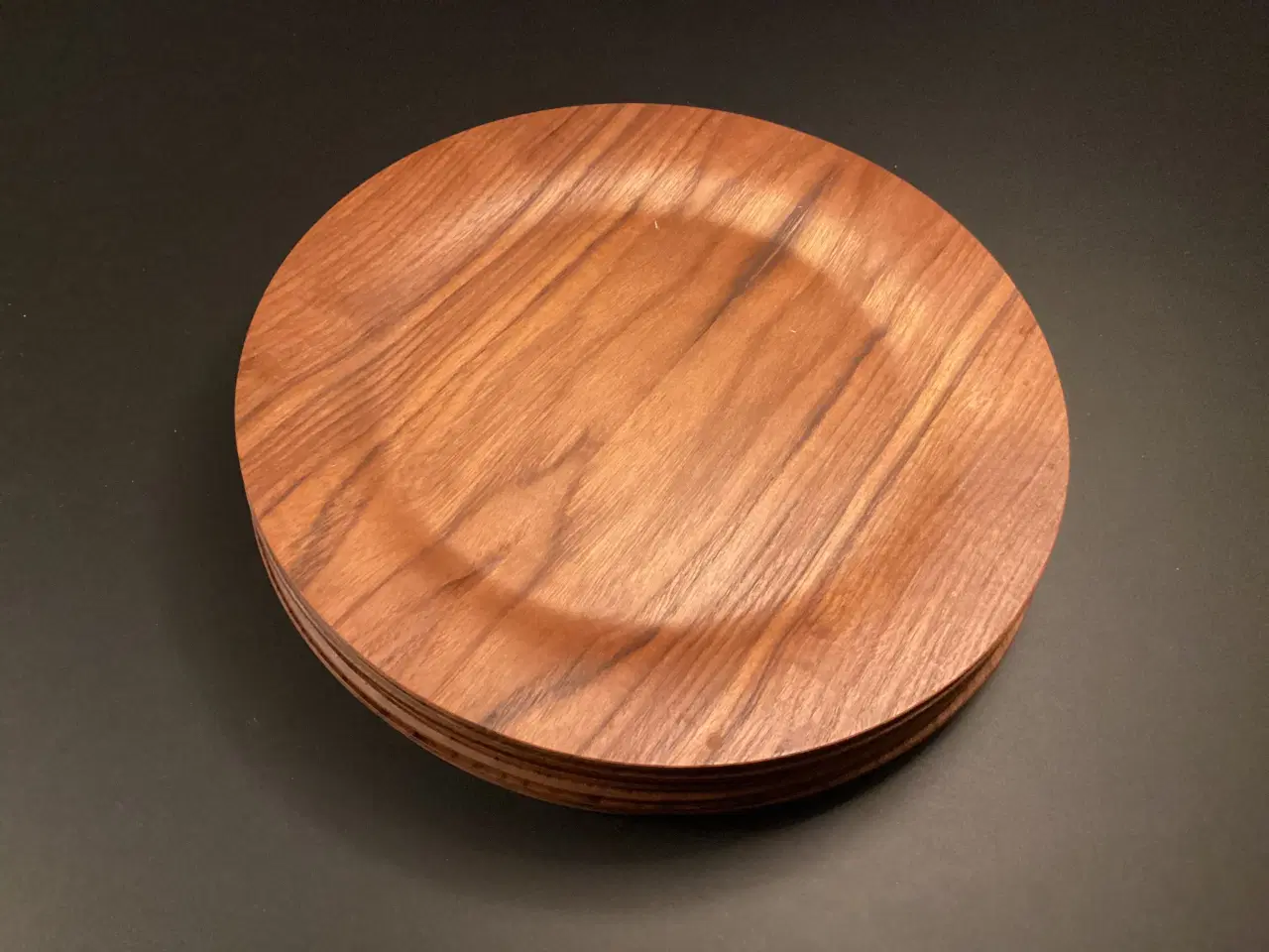 Billede 2 - Retro teaktræ tallerkener