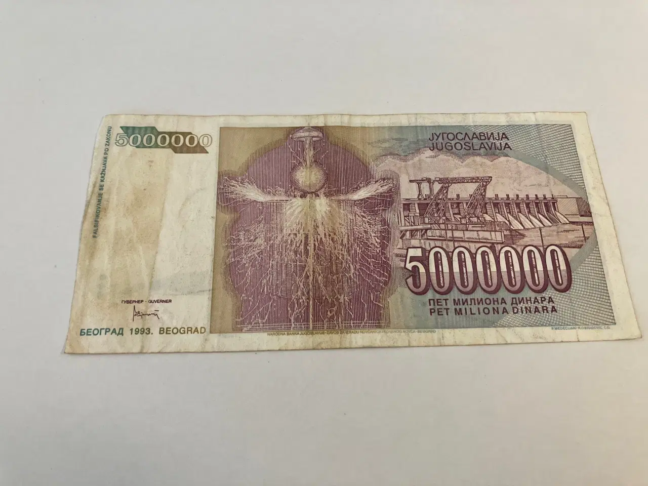 Billede 2 - 5000000 Dinara Yugoslavia