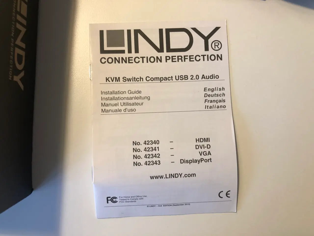 Billede 6 - KVM switch 2 porte (HDMI) fra Lindy