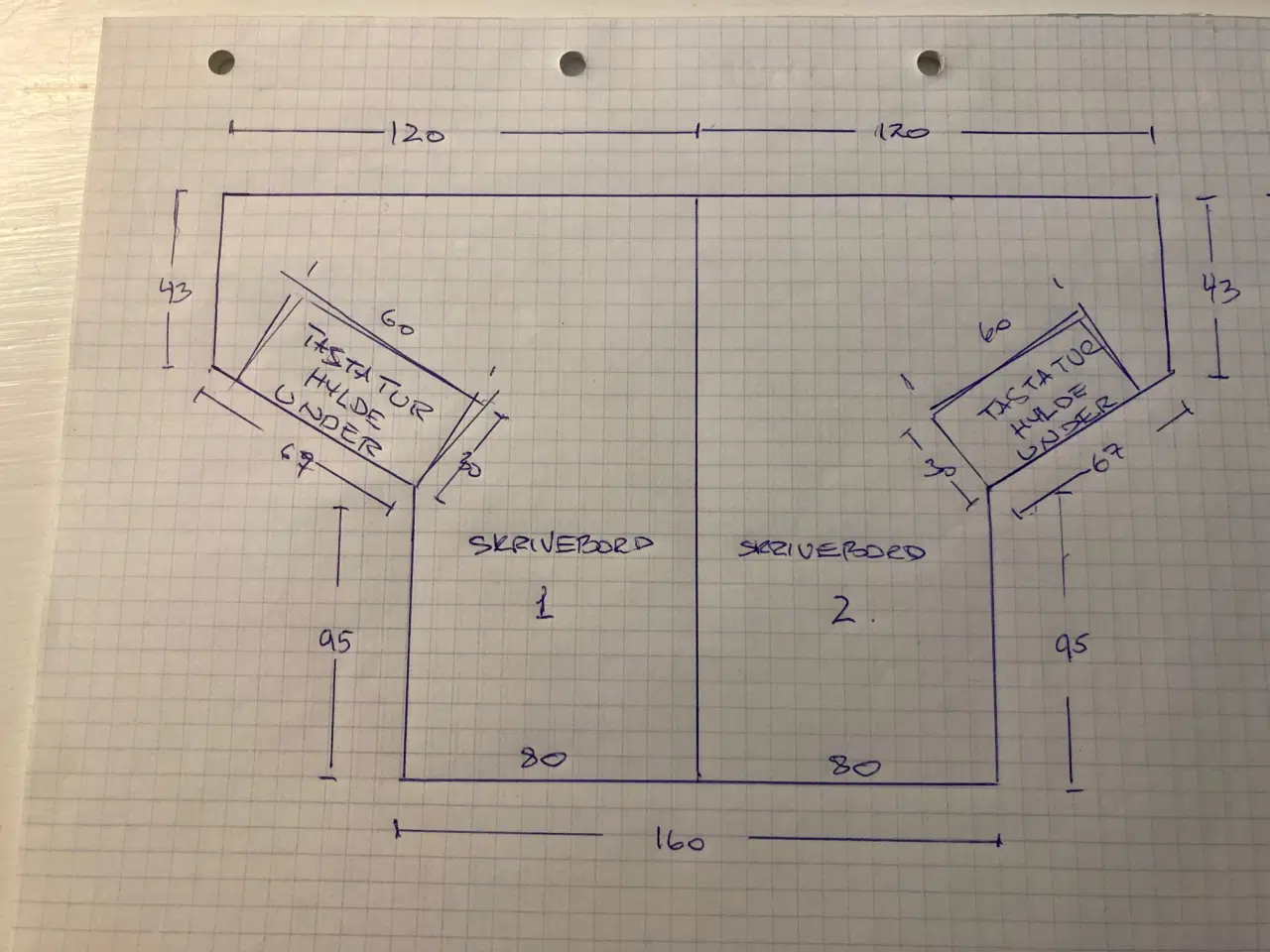 Billede 5 - Stort flot skrivebord -  KOSTER GRATIS !!!