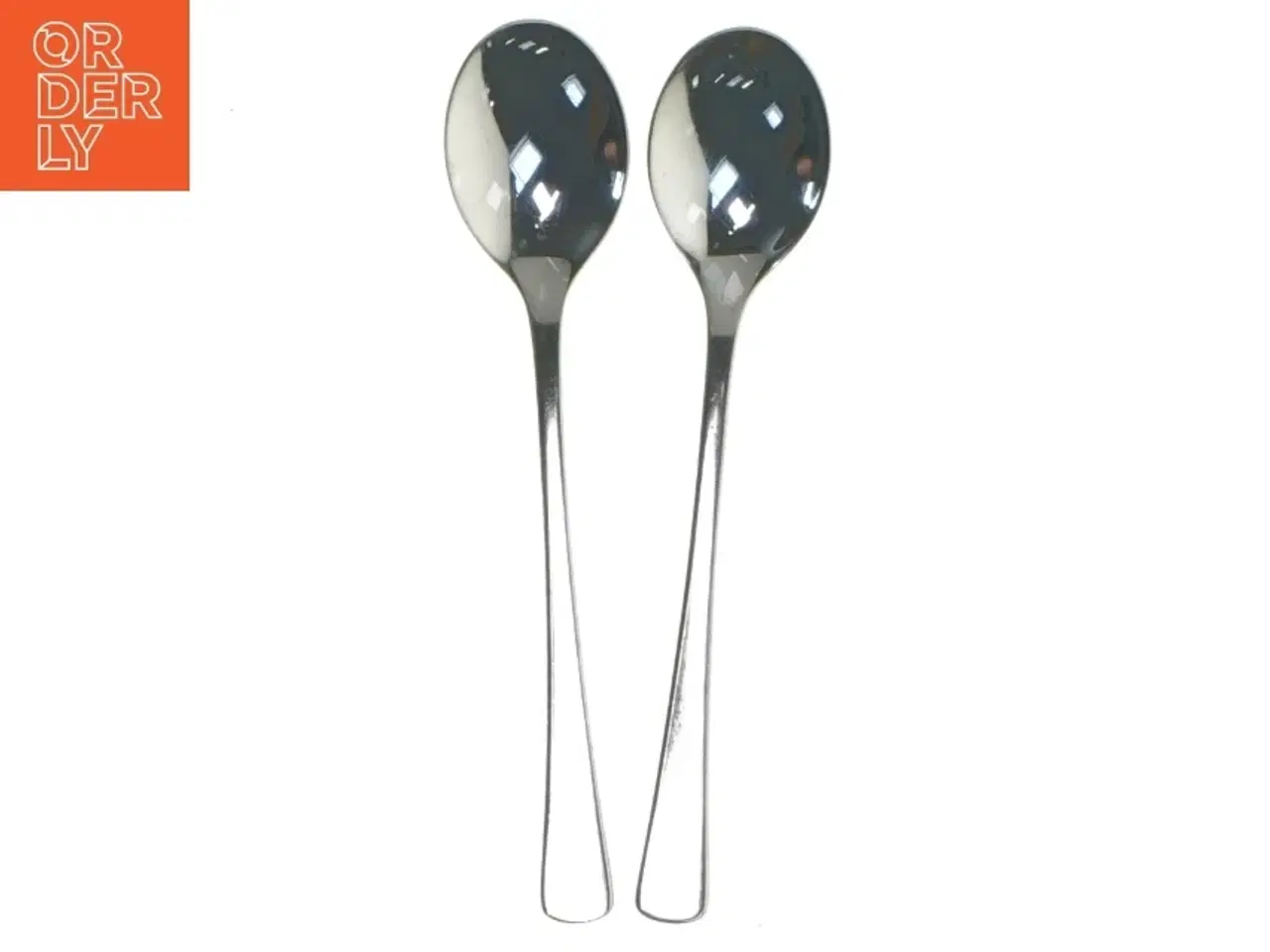 Billede 1 - To teskeer i rustfrit stål (str. 2 styk. 14 cm)
