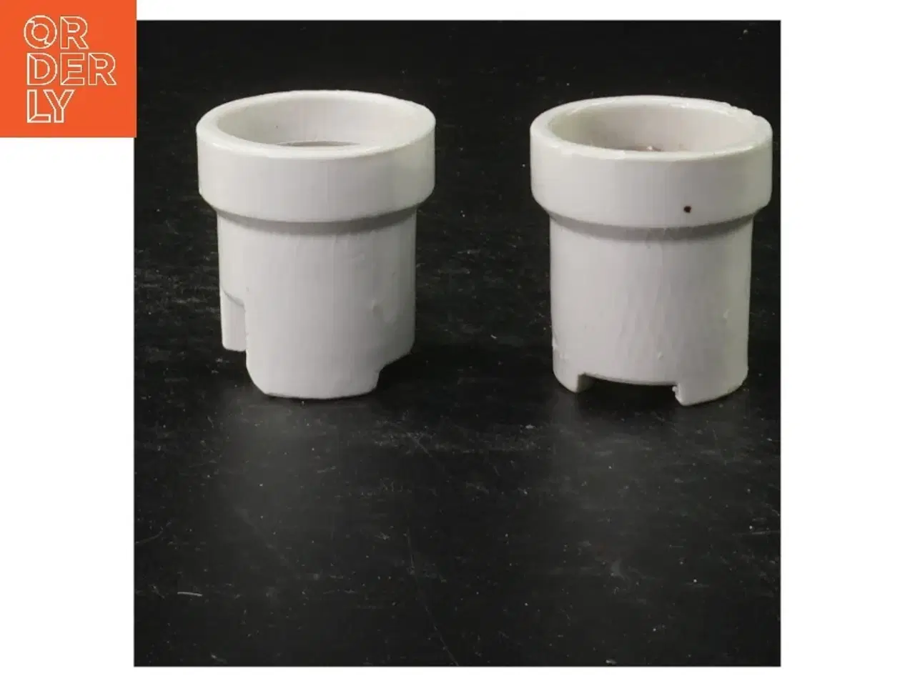 Billede 2 - Lampefatninger porcelæn (str. 4,5 cm)