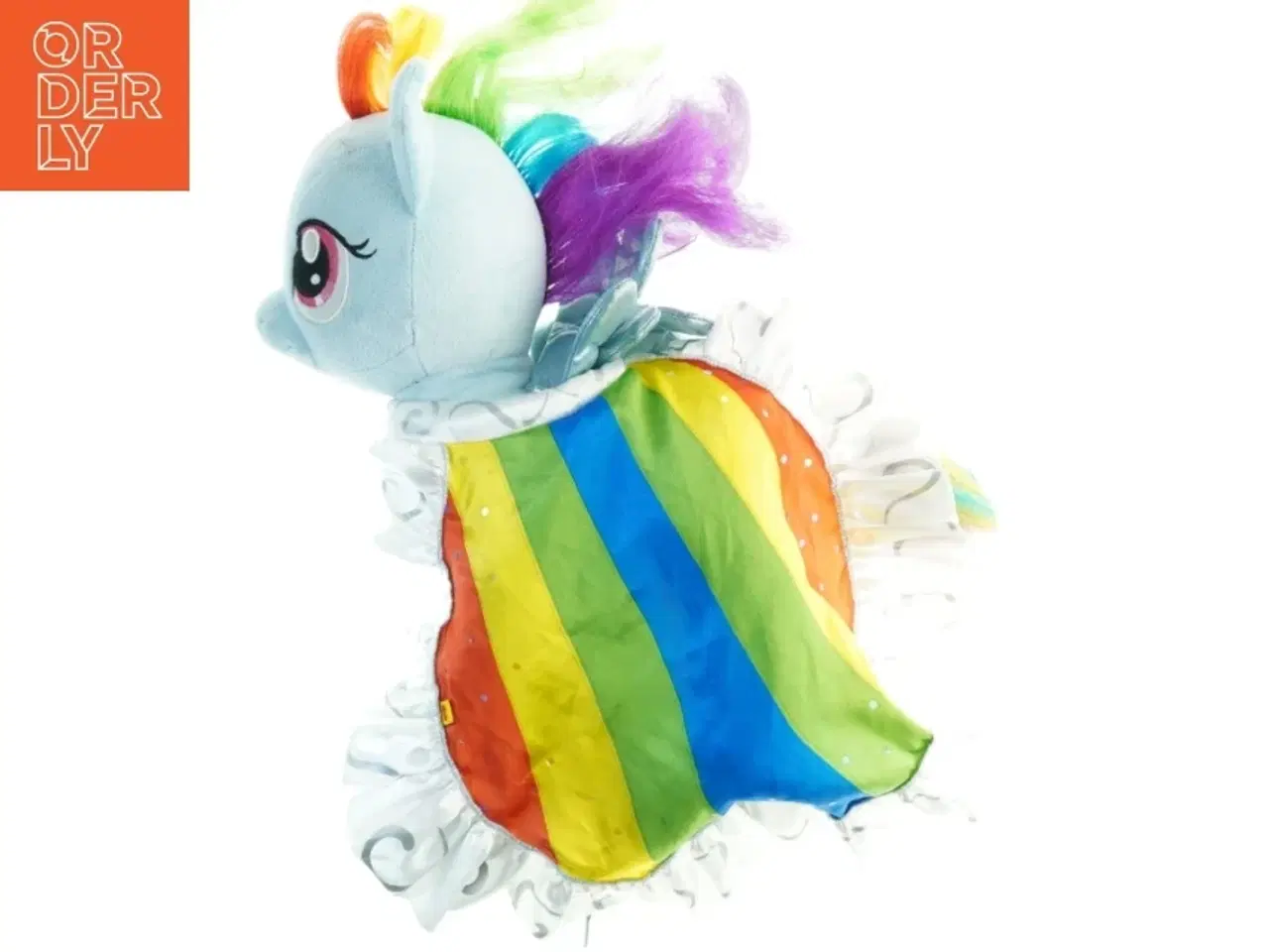Billede 4 - Build Bear Regnbuefarvet My Little Pony med kjole og sko (str. 40 x 20 cm)