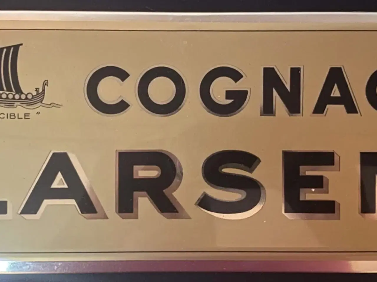 Billede 1 - Larsen Cognac skilt 