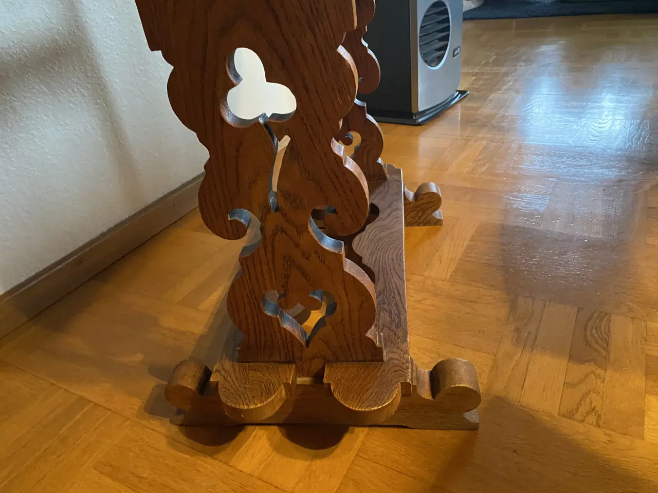 Billede 4 - Retro klapbord ovalt af robust træ