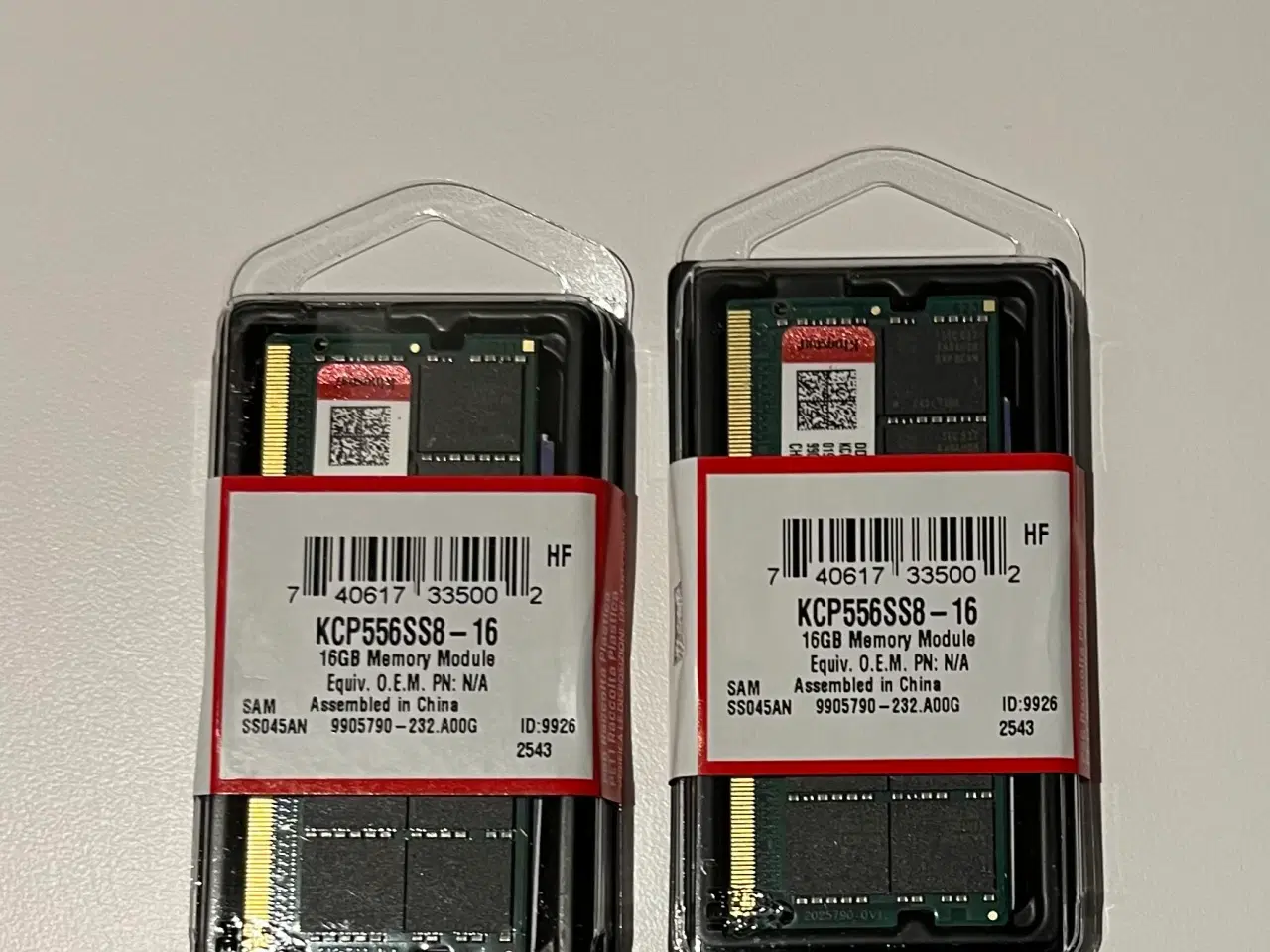 Billede 1 - Kingston KCP556SS8/16 - 16 GB ram