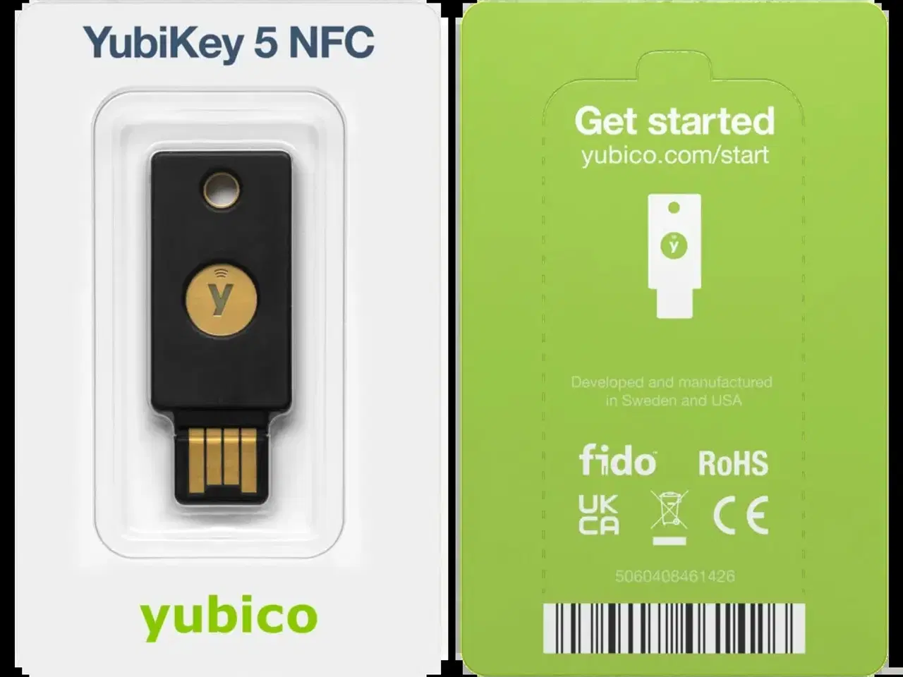 Billede 1 - Yubico Yubikey 5 NFC Security Key Sikkerhedsnøgle