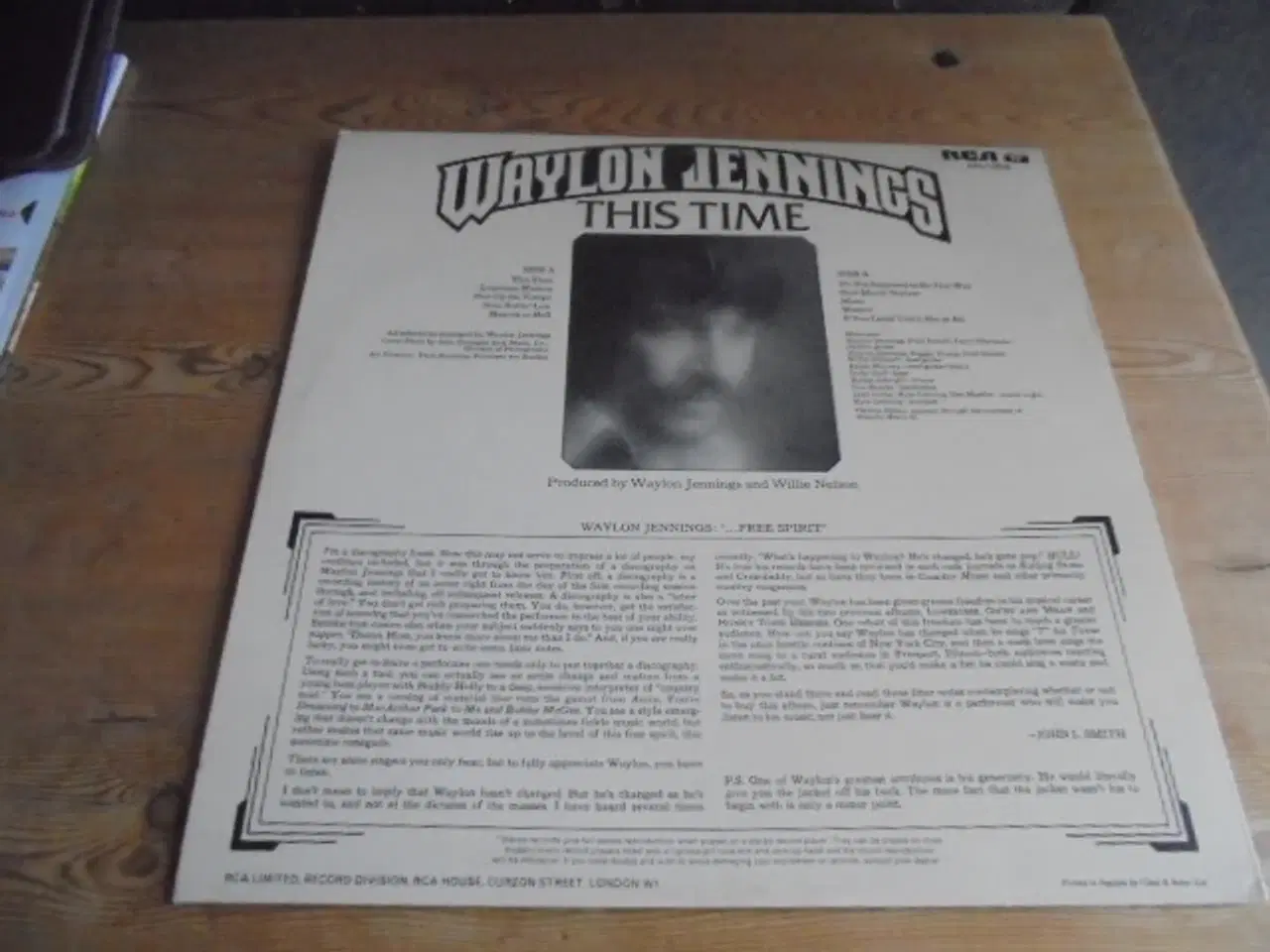 Billede 2 - LP – Waylon Jennings – This Time – fin stand 