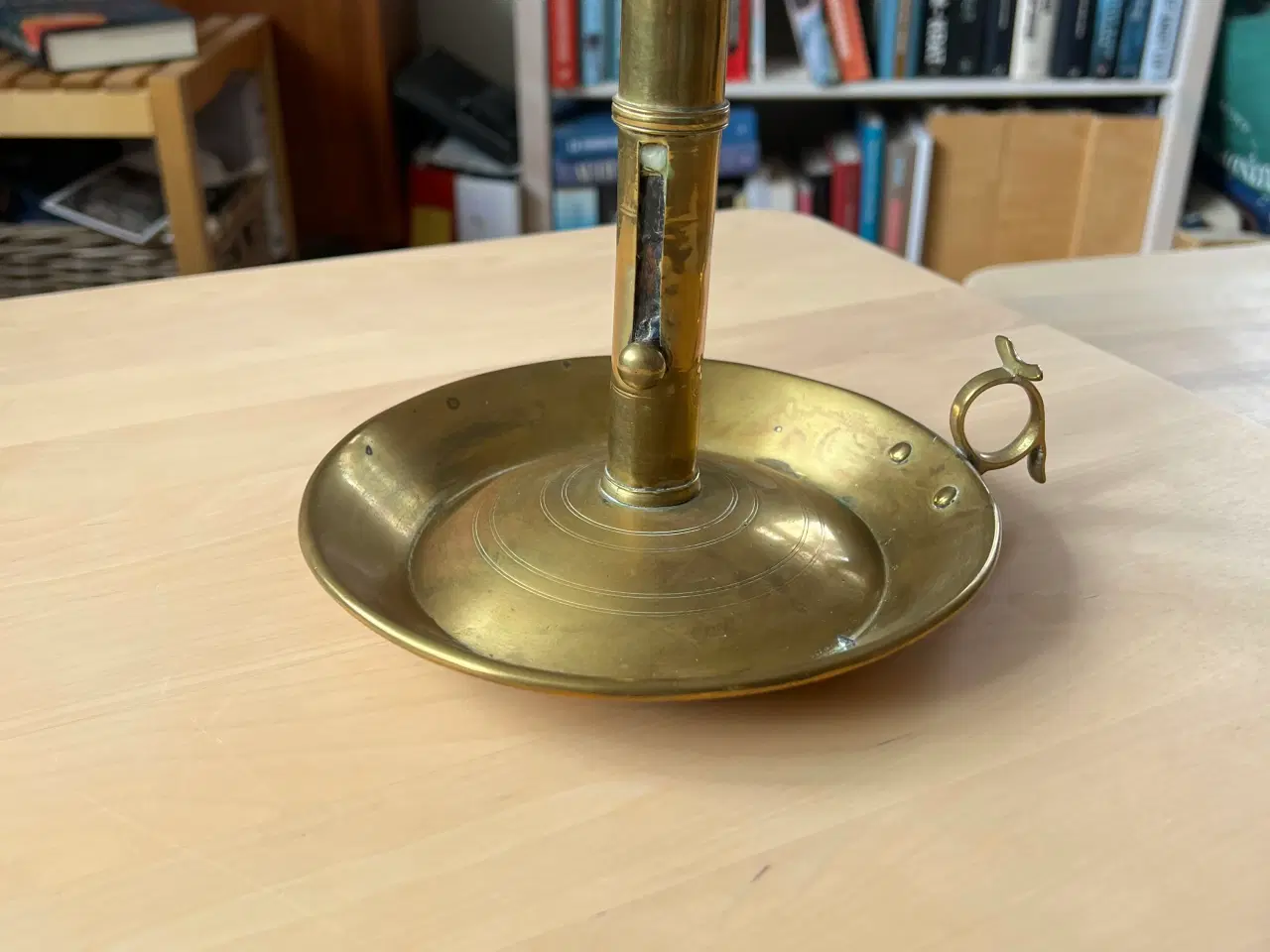 Billede 1 - Gammel messing lysestage