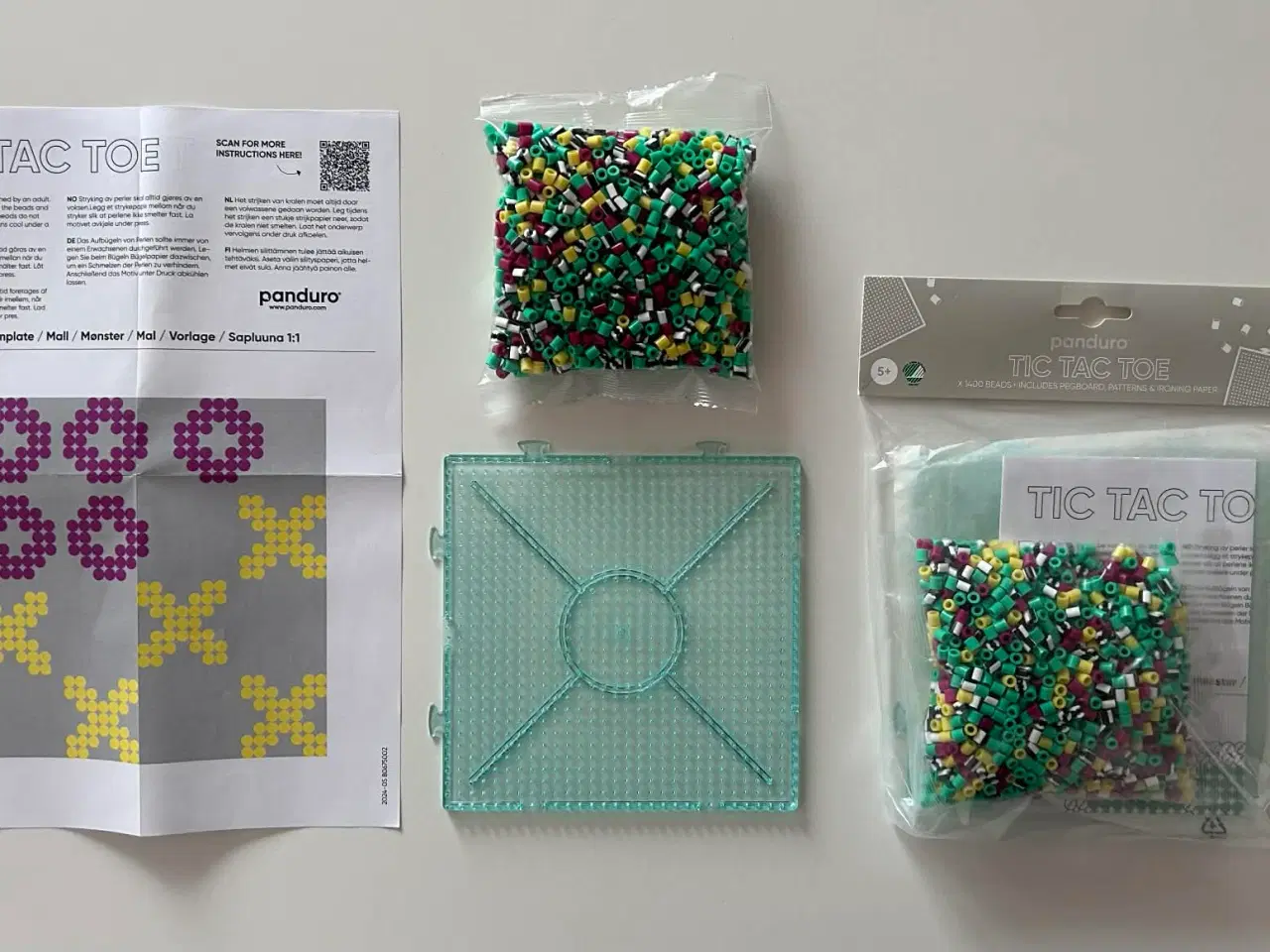 Billede 3 - Panduro Tic Tac Toe perlesæt, 2 sæt - NYT
