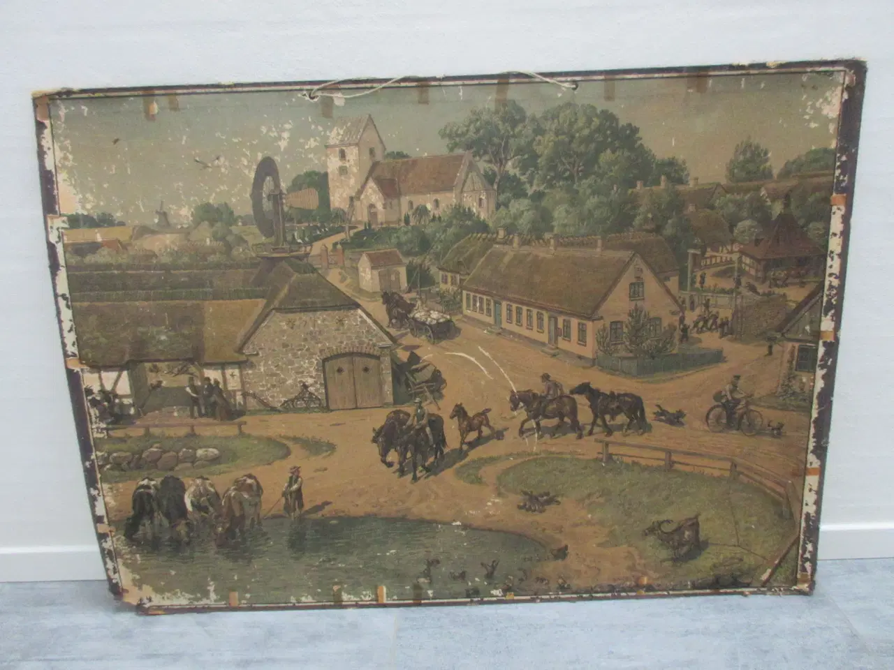 Billede 4 - Skoleplanche med motiv på begge sider