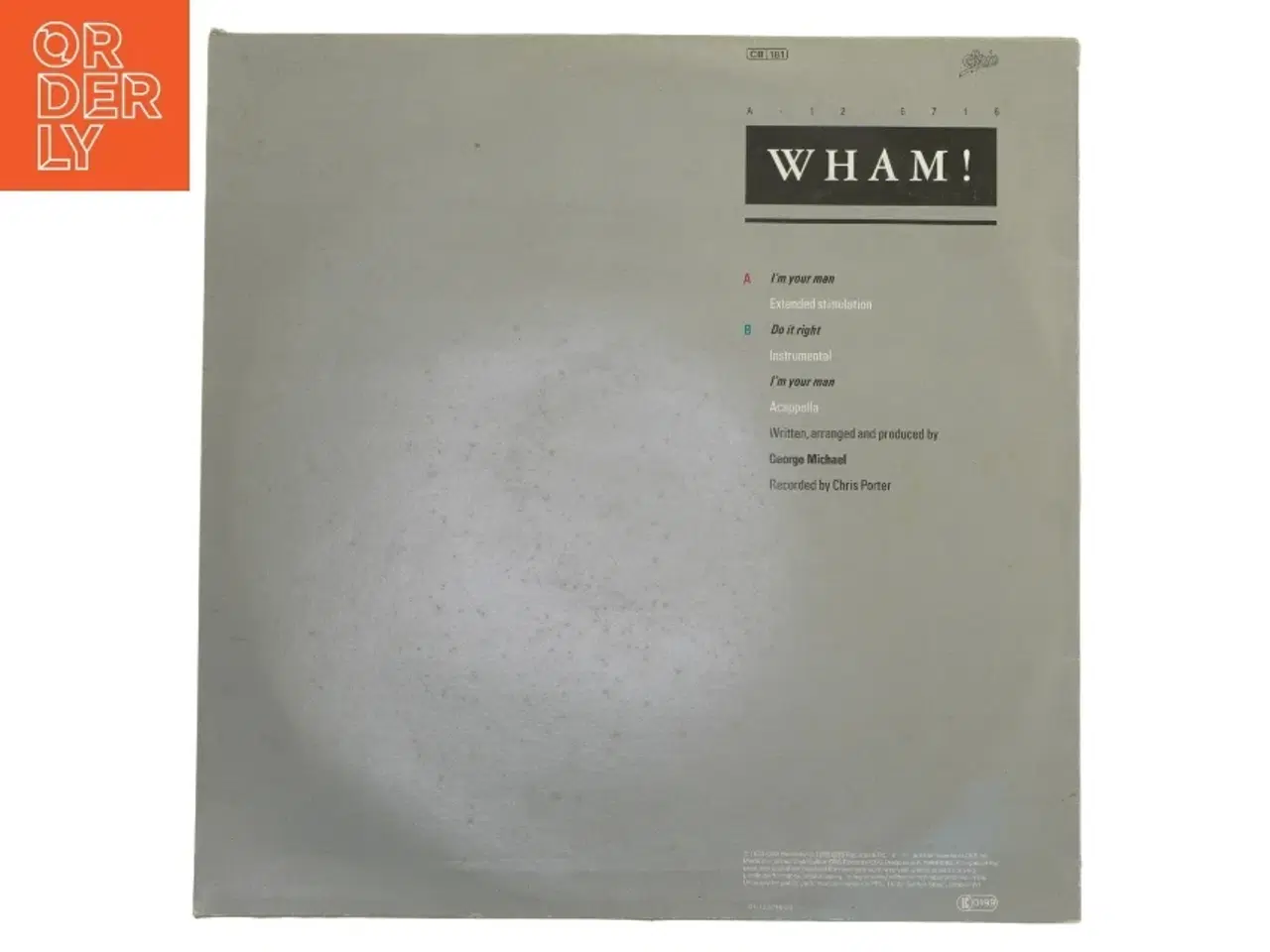 Billede 2 - Wham! - I'm Your Man Maxi Single LP fra Epic