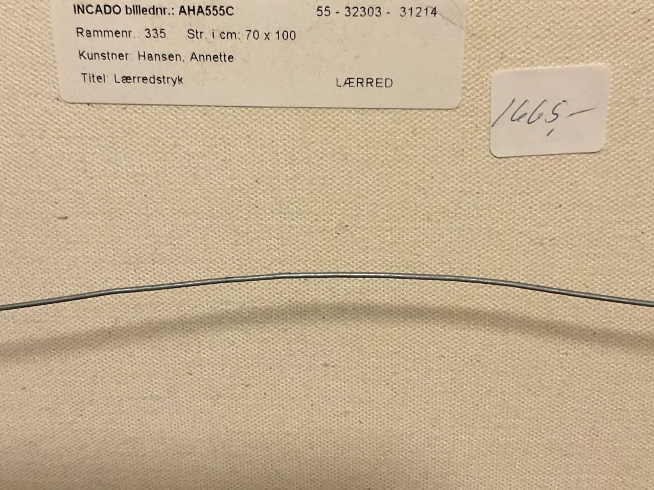 Billede 2 - 2 stk lærredstryk af Anette Hansen.