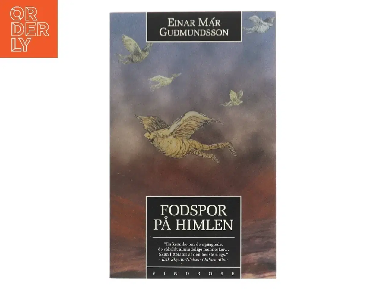 Billede 1 - Fodspor på himlen : roman af Einar Már Guðmundsson (Bog)