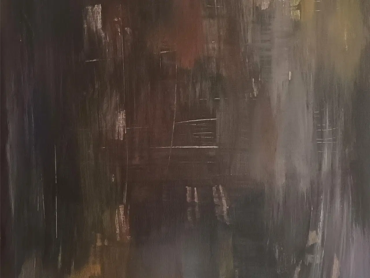 Billede 3 - Bridge over Dusty Mist – Abstrakt Akrylmaleri