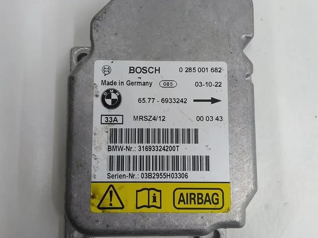 Billede 1 - Airbag Styreenhed Bosch A62929 MINI R50 R52 R53
