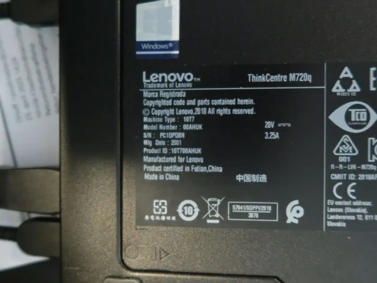 Billede 4 - Computer LENOVO ThinkCentre M720q