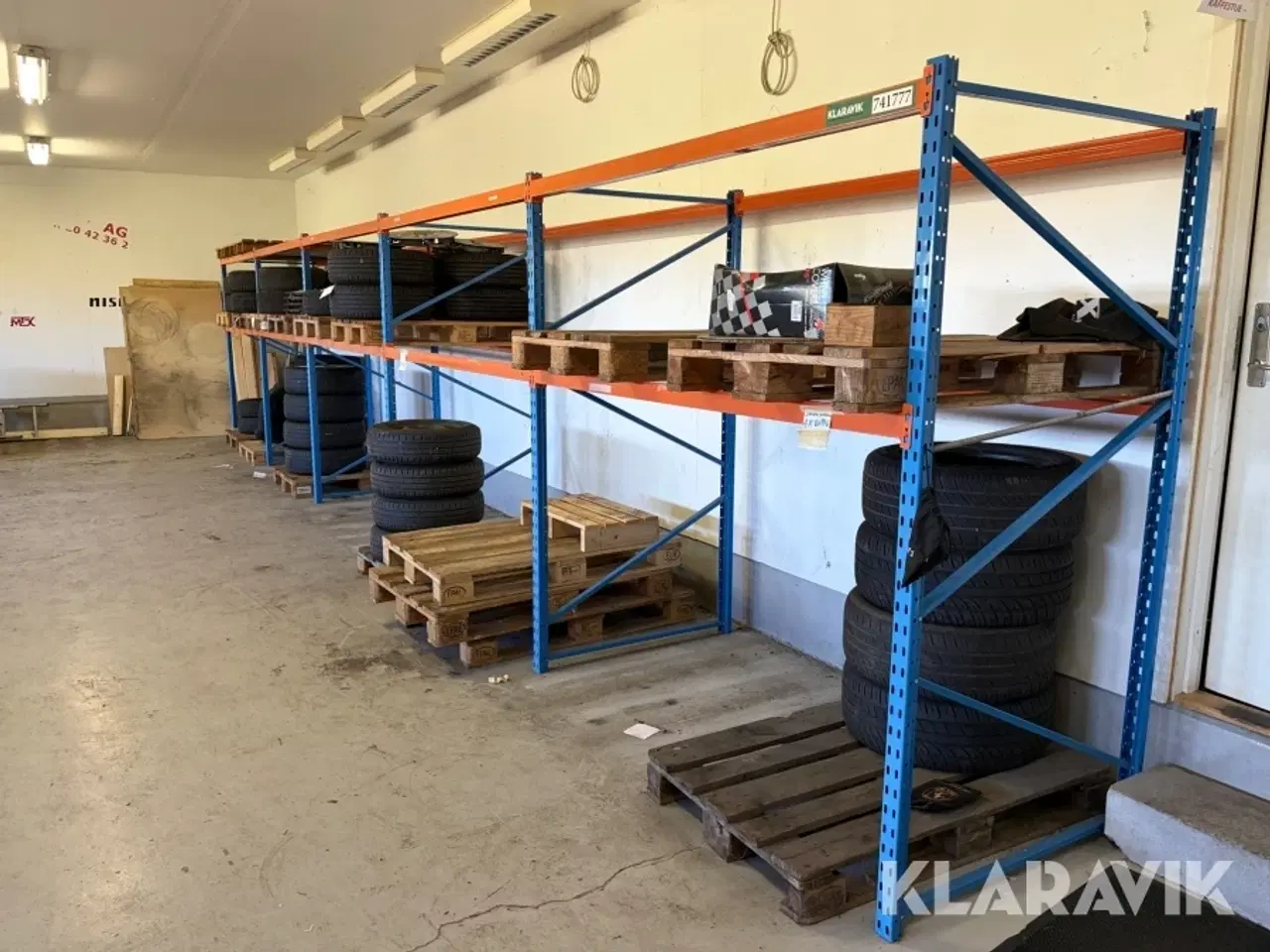 Billede 4 - Pallereol 5 fag - 30 styk europaller medfølger