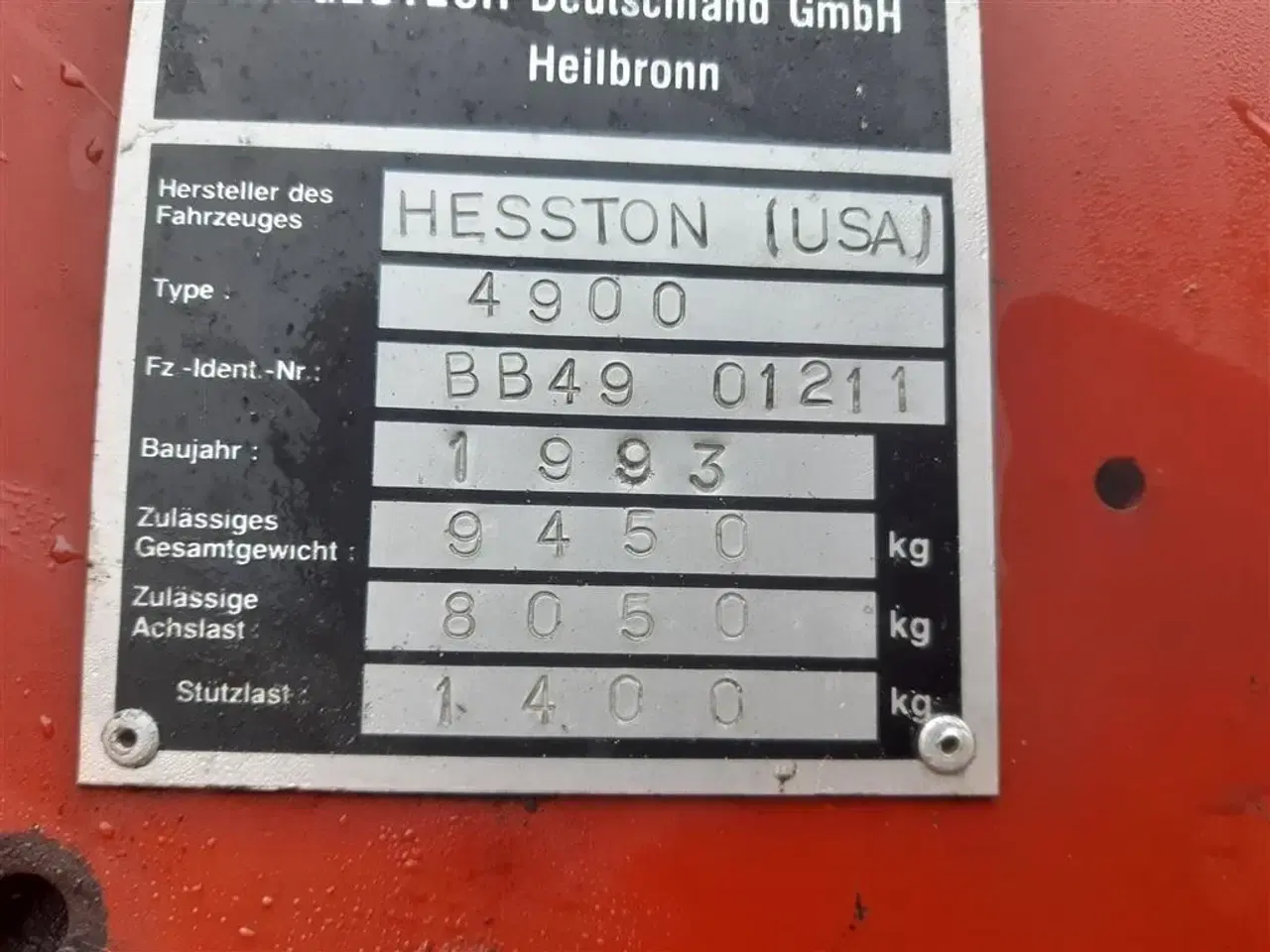 Billede 3 - Hesston 4900 Gode dæk
