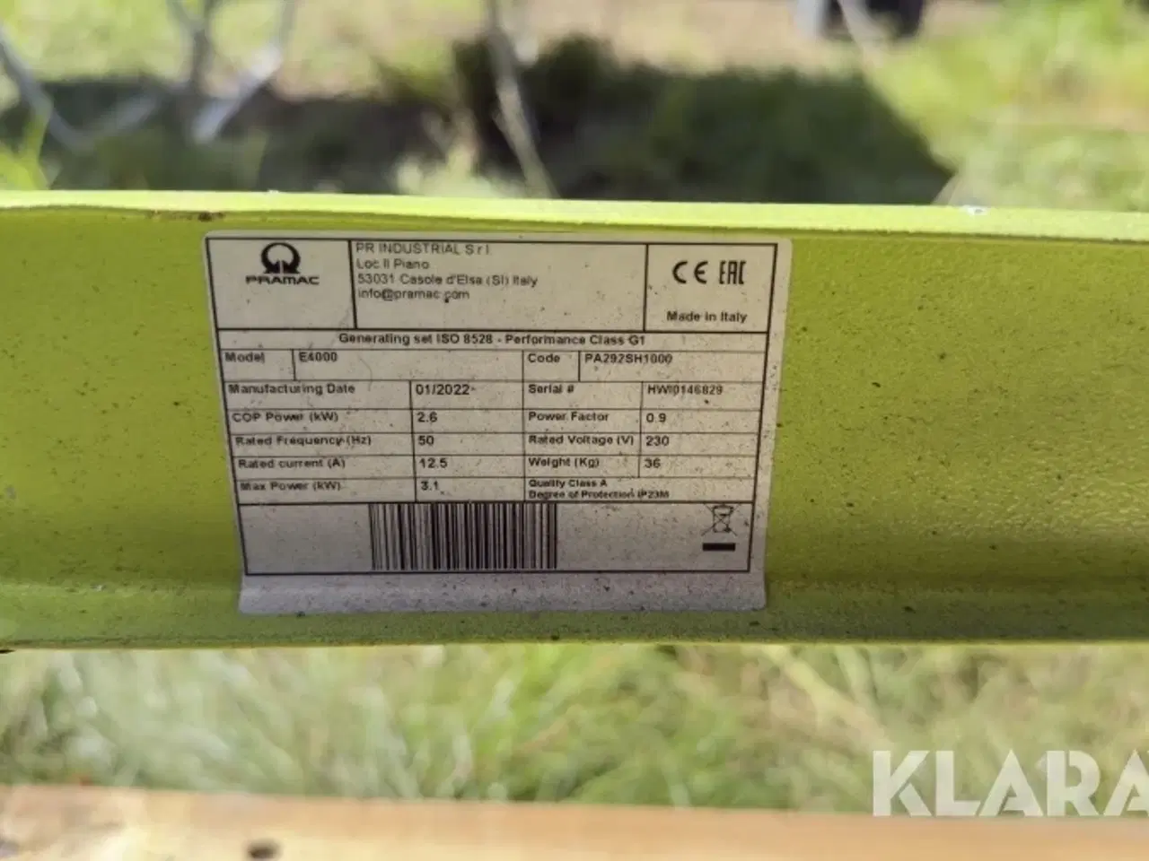 Billede 8 - Generator KGK Honda E4000