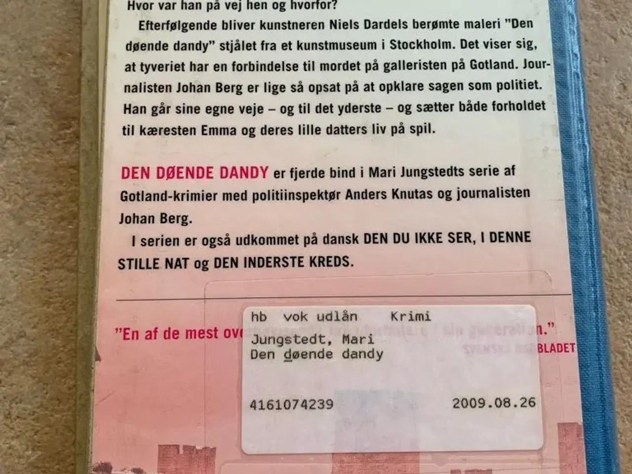 Billede 2 - Den døende Dandy bog