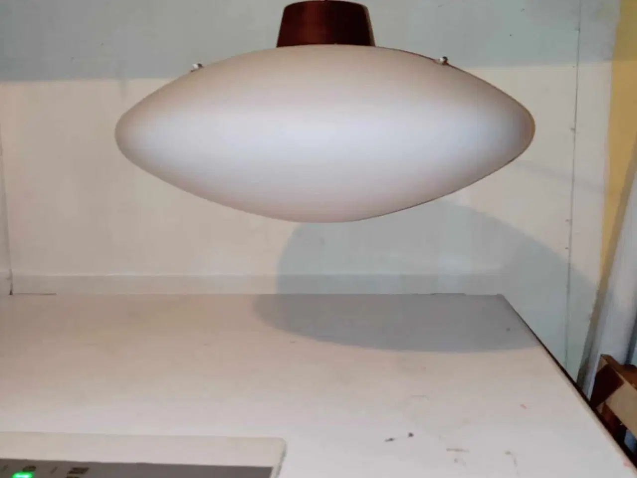 Billede 2 - super fed loftlampe i opal glas