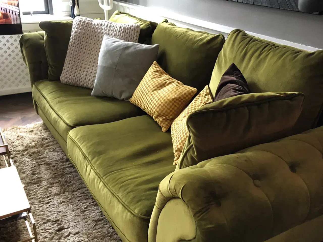 Billede 4 - Lækker, velour sofa