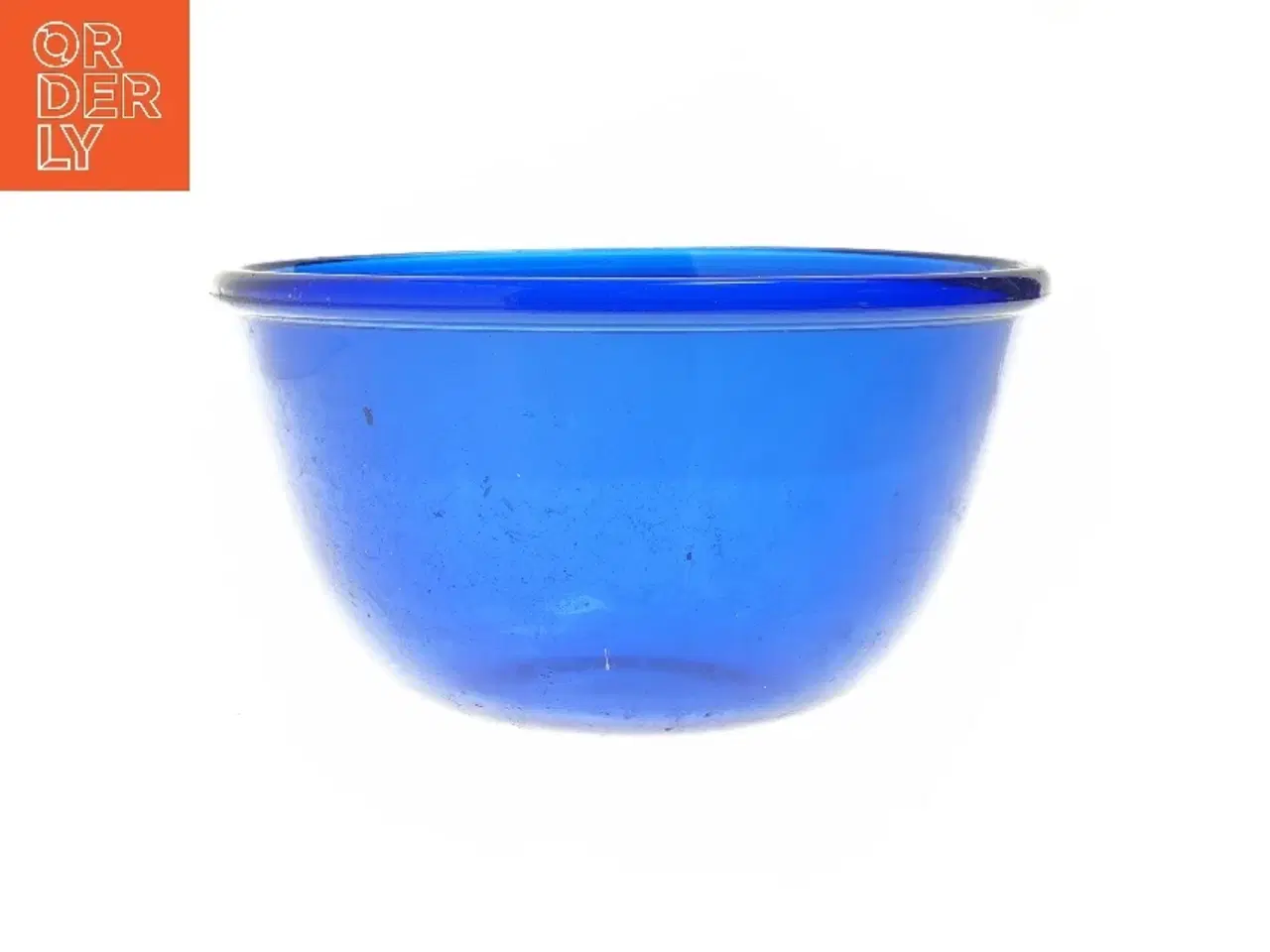 Billede 1 - Blå glasskål (str. Ø 24 cm)