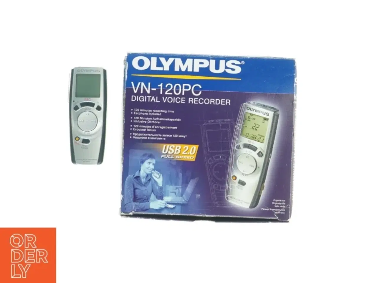 Billede 1 - Olympus VN-120PC Digital Voice Recorder fra Olympus (str. 10 x 4 cm)