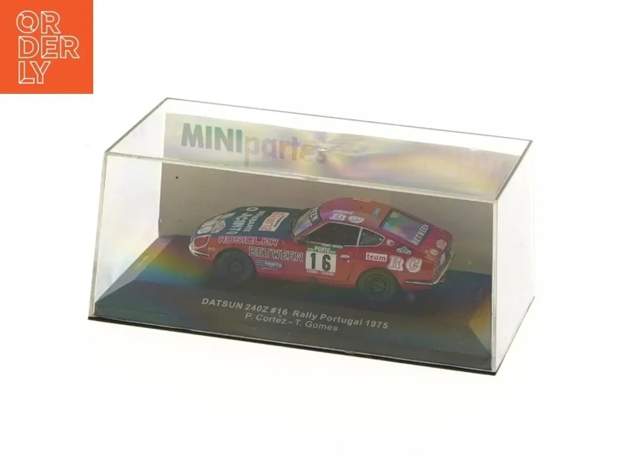 Billede 1 - Skalamodelbil Datsun 240Z 1975 Rally Portugal fra MINIpartes (str. 15x8x6 cm)
