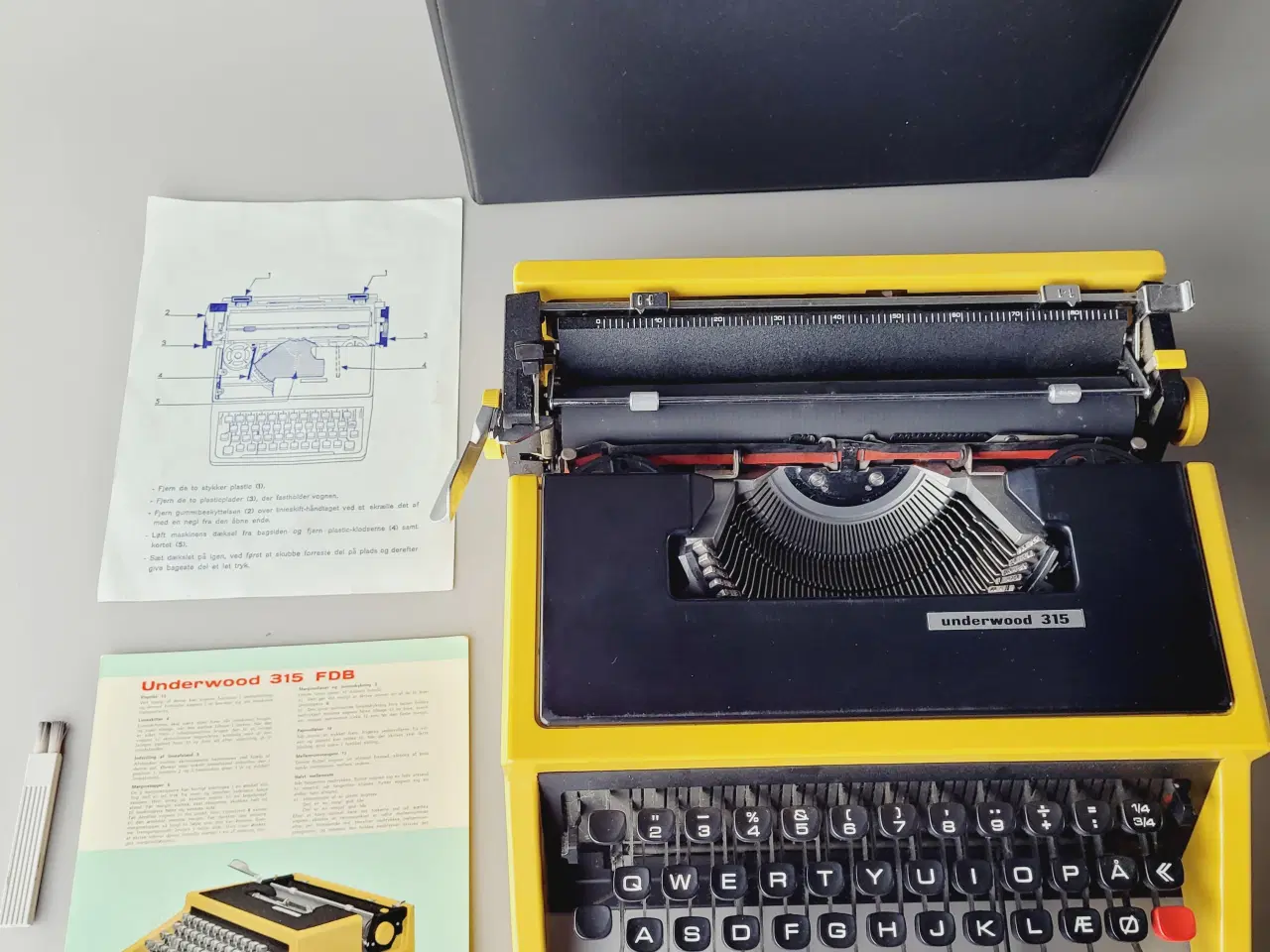 Billede 2 - ⭐️· Vintage Underwood 315 Olivetti i Gul