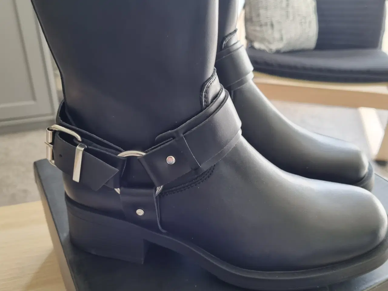 Billede 7 - Duffy 71-62801 Bikerstøvle sort læder str 37