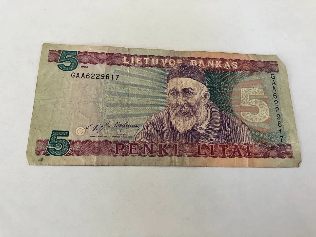 Billede 1 - 5 Litai 1993 Lithuania
