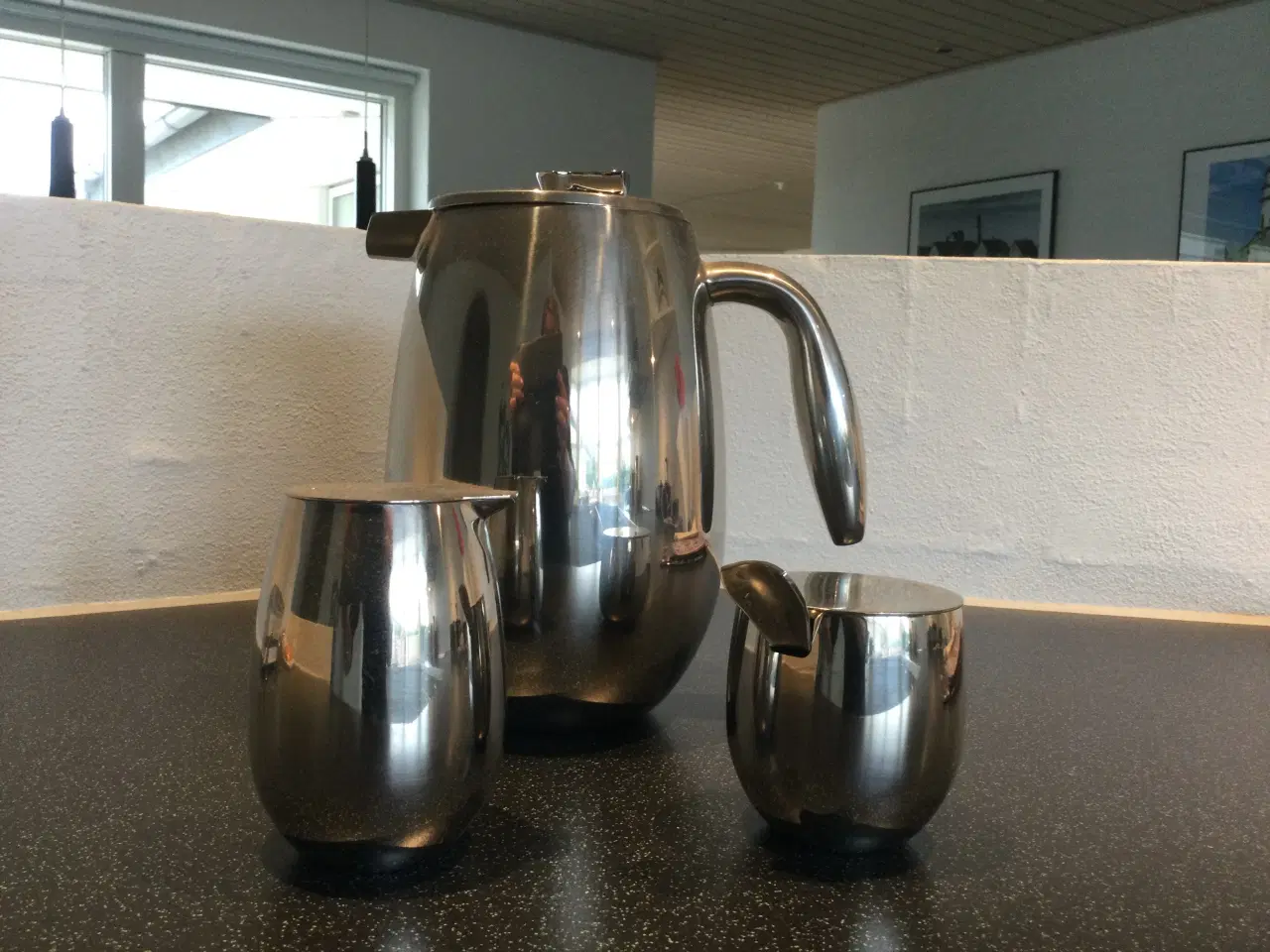 Billede 1 - Bodum stempelkande med sukkerskål/flødekande