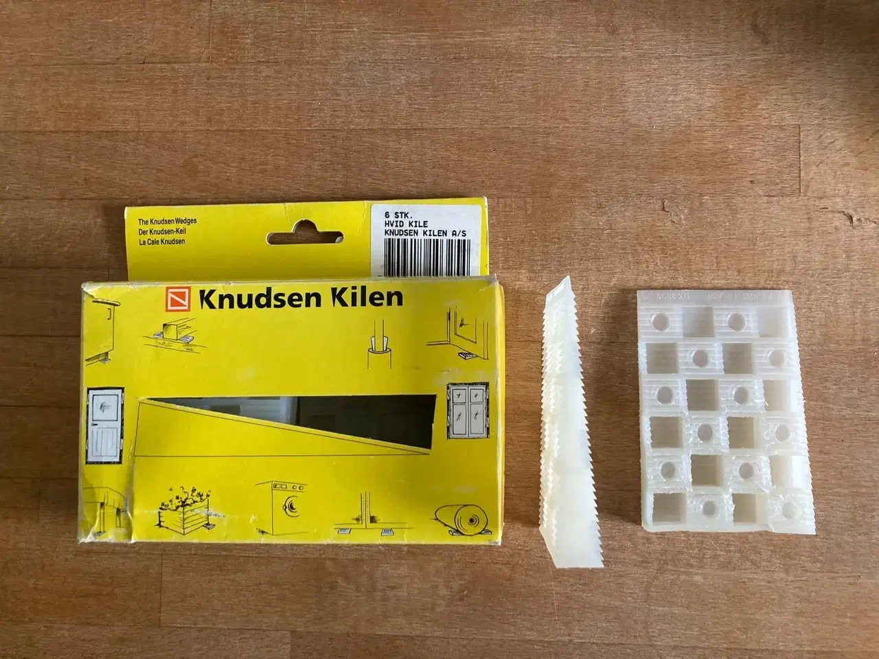 Billede 2 - 6 hvide kiler fra Knudsen Kilen i originalpakning.