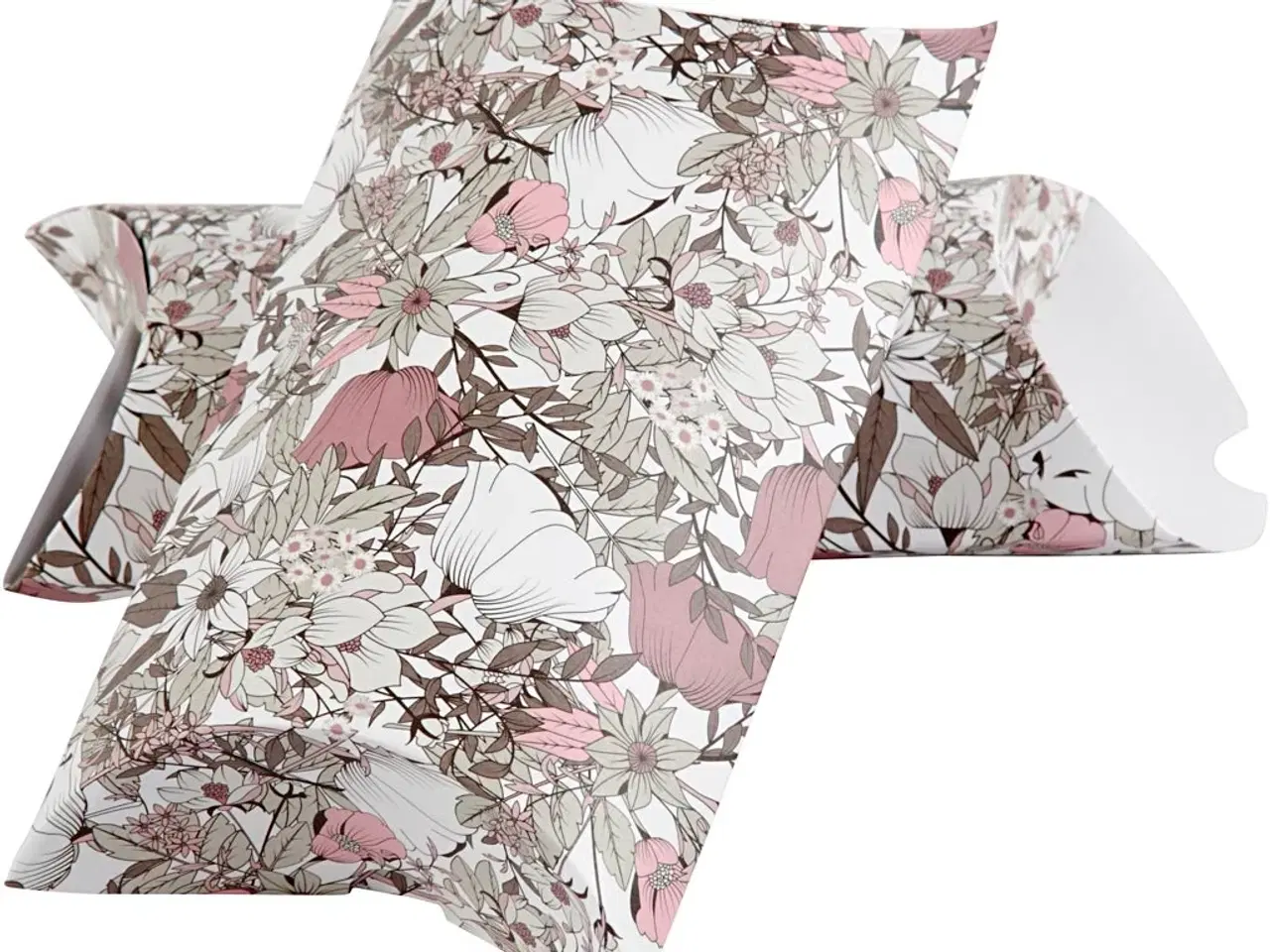 Billede 1 - Elegant Brun Gaveæske 18x15x6 cm - 3 stk.