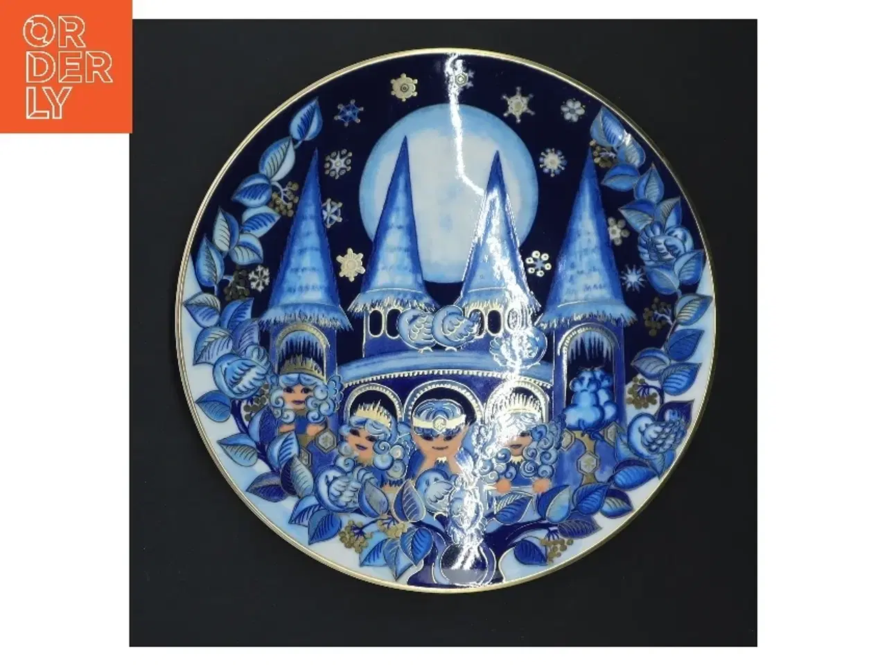 Billede 1 - Dekorationsplatte julemotiv, 2003 fra Bing Og Grøndal (str. Ø 19,5 cm)