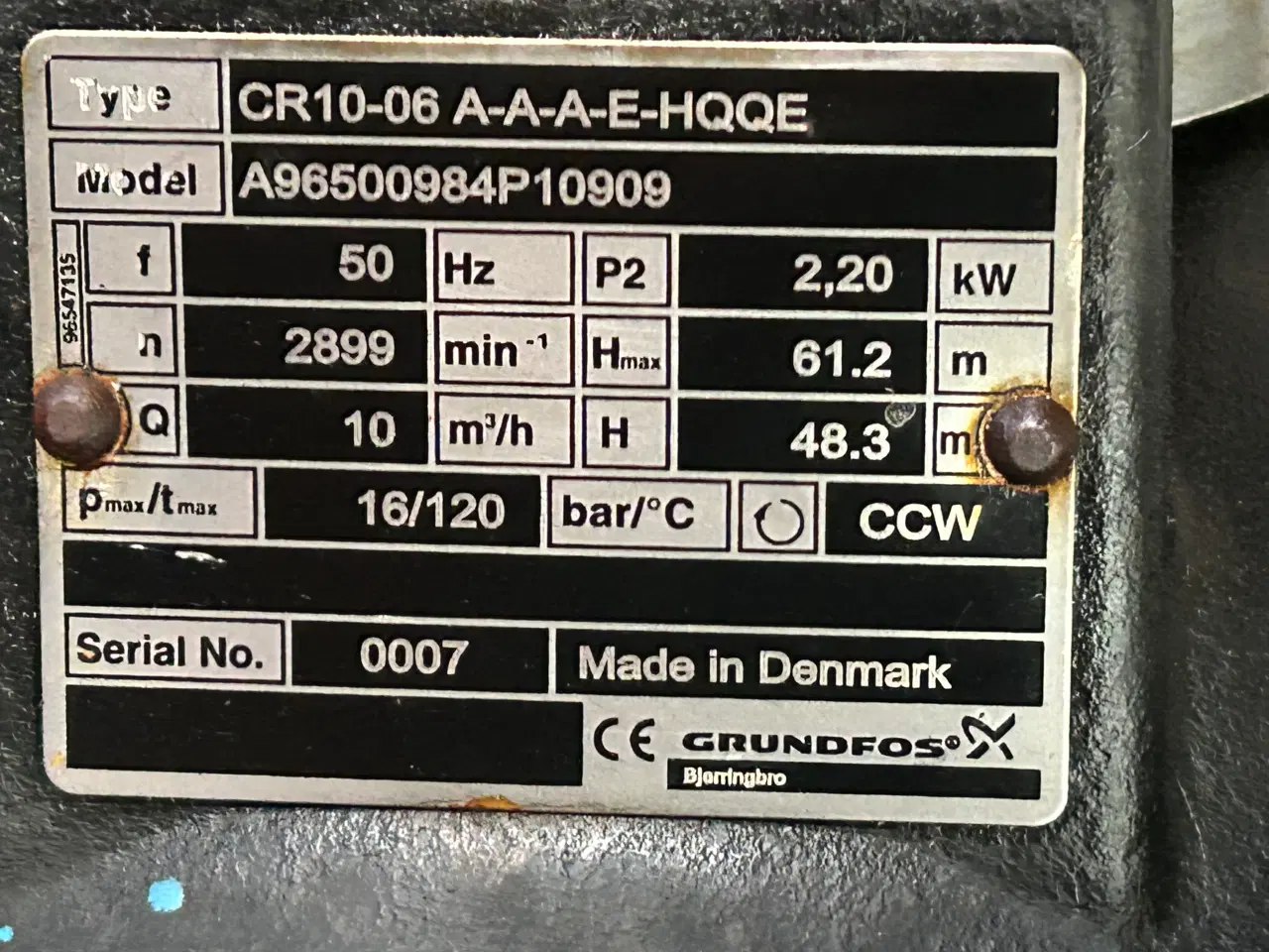 Billede 3 - Grundfos CR10-06 A-A-A-E-HQQE