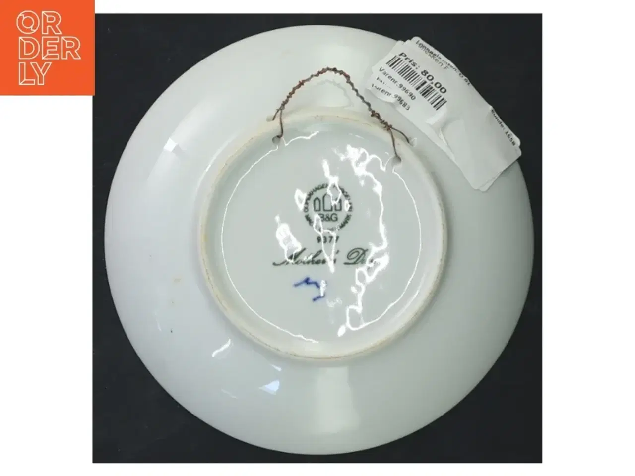 Billede 3 - Blå og hvid porcelænstallerken fra Bing & Grøndahl (str. Ø 15 cm)