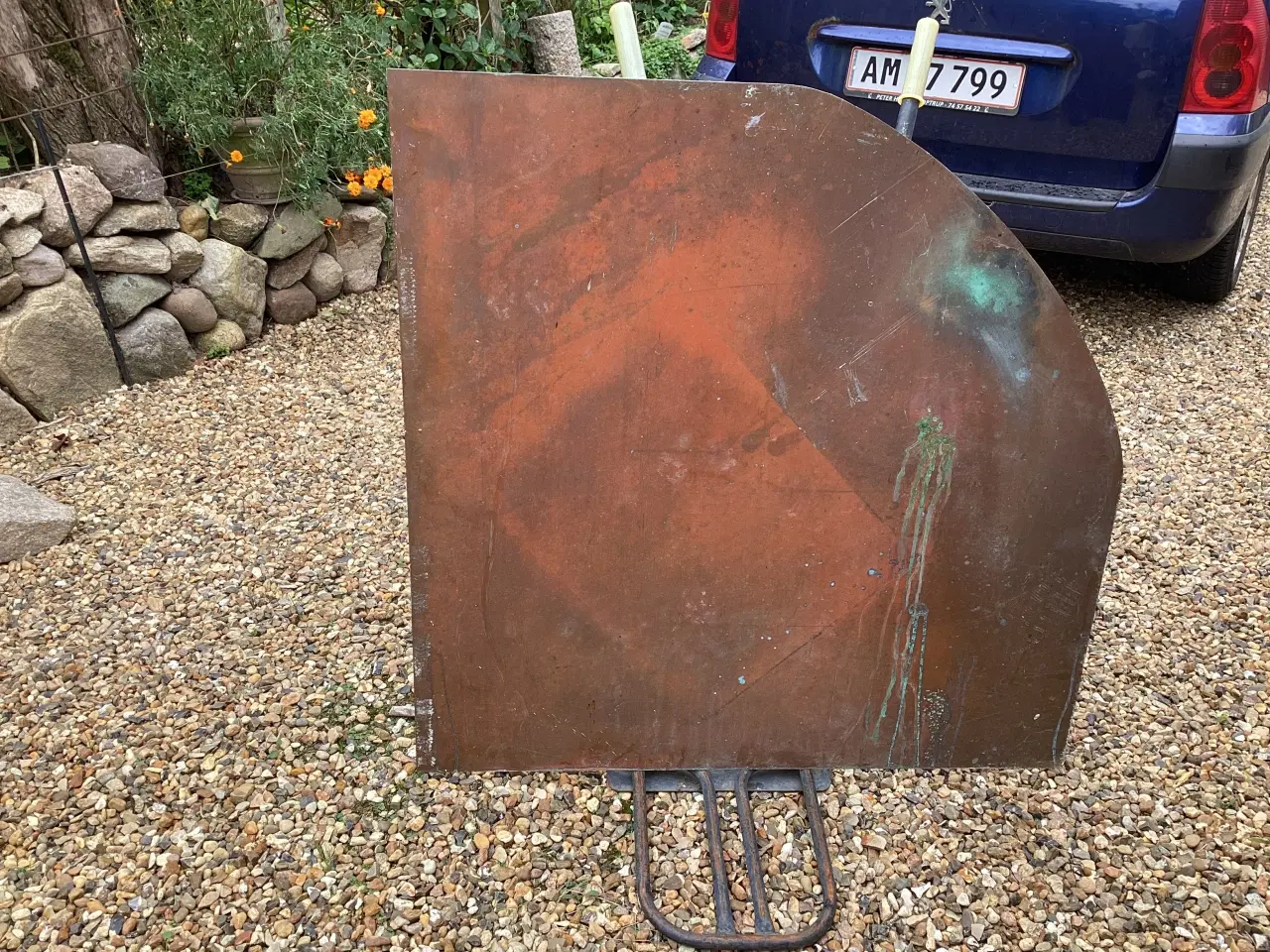 Billede 1 - Gulvplade til brændeovn