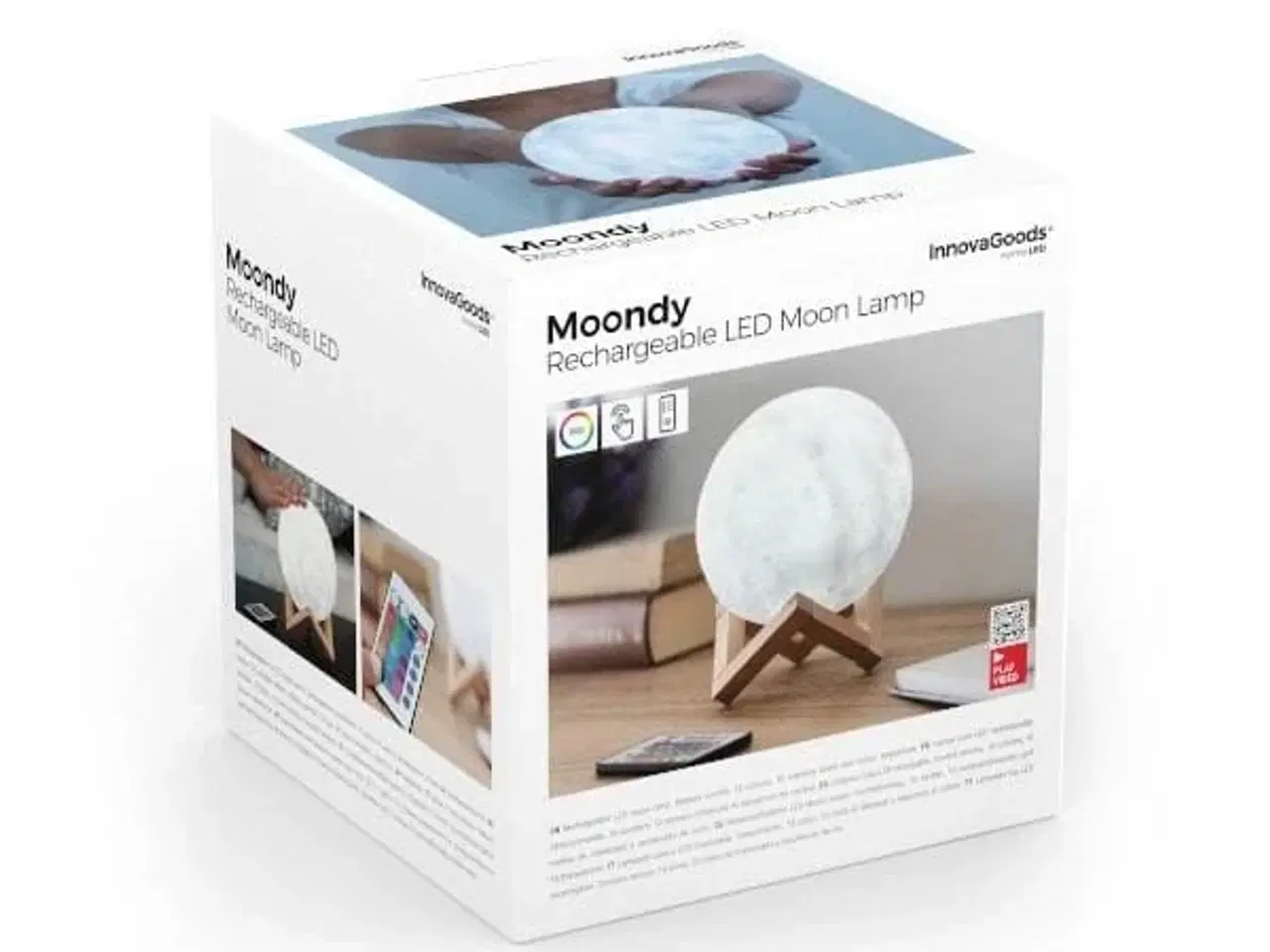 Billede 2 - Genopladelige LED-Lampe Måne Moondy InnovaGoods