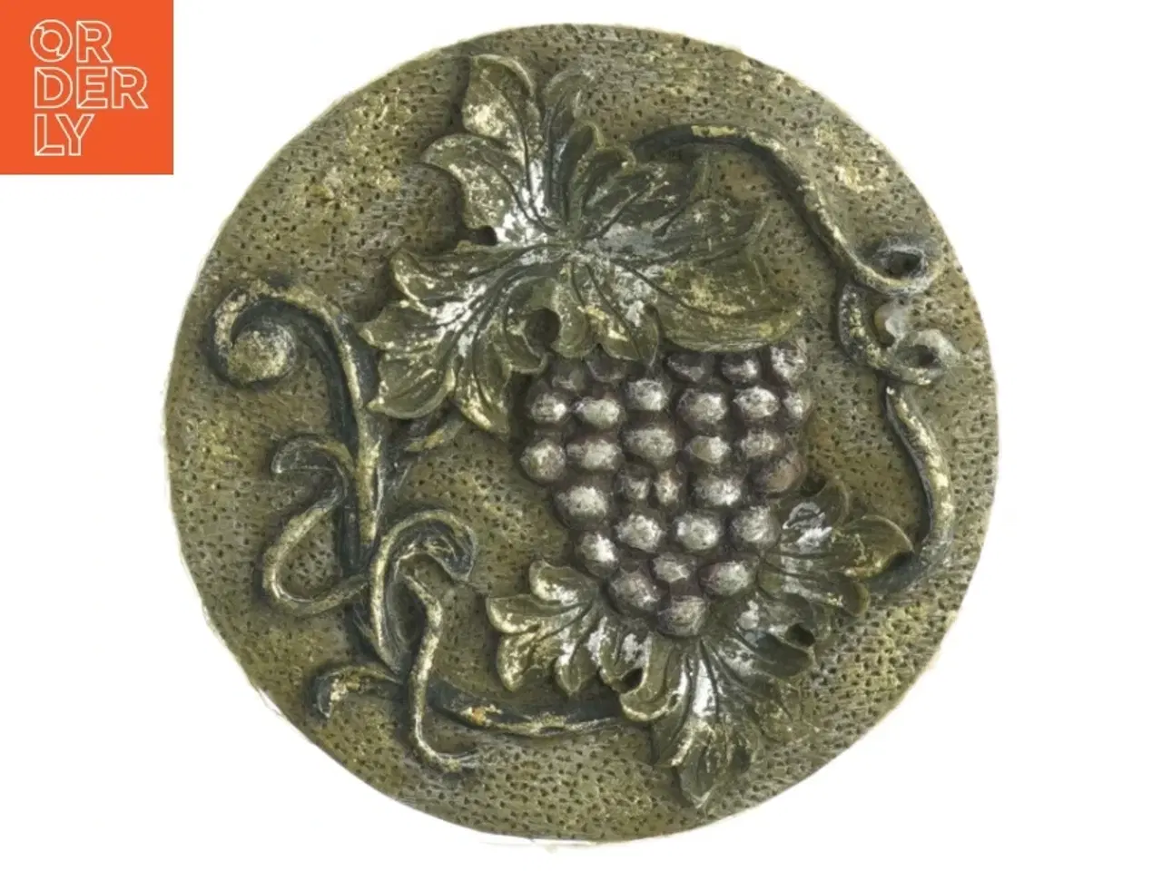 Billede 5 - Rund æske med druemotiv på låget (str. Diameter 17 cm h 7 cm)