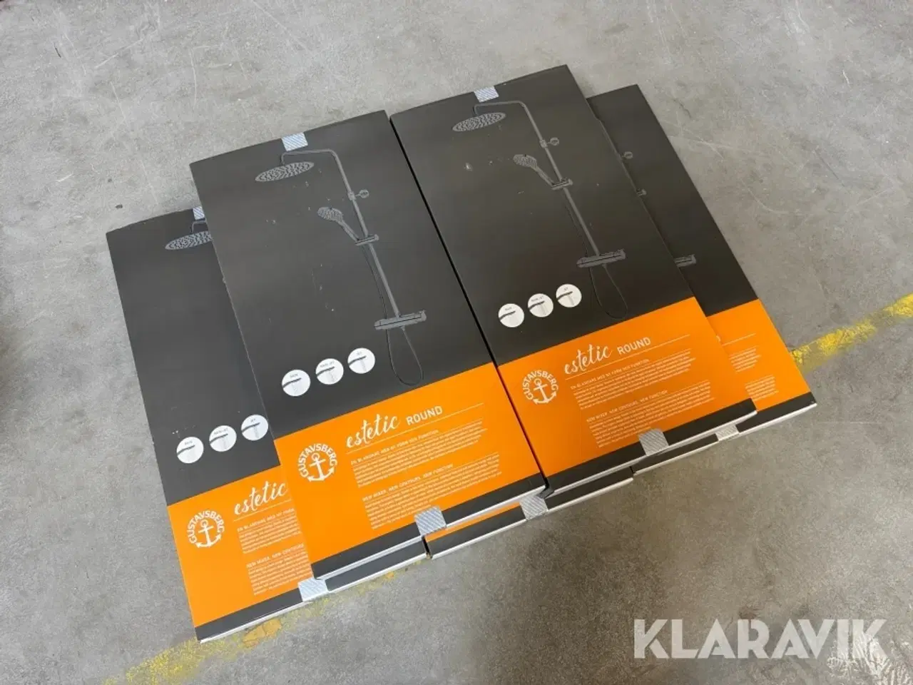 Billede 1 - Brusesæt til badeværelser Gustav Berg Estetic Round 5 styks