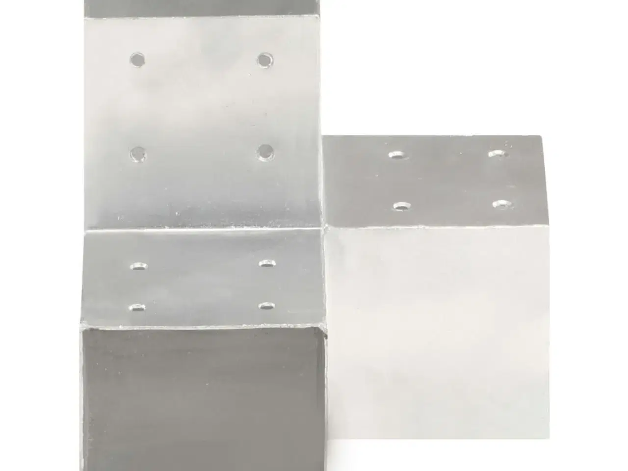 Billede 4 - Stolpebeslag Y-form 4 stk. 101x101 mm galvaniseret metal