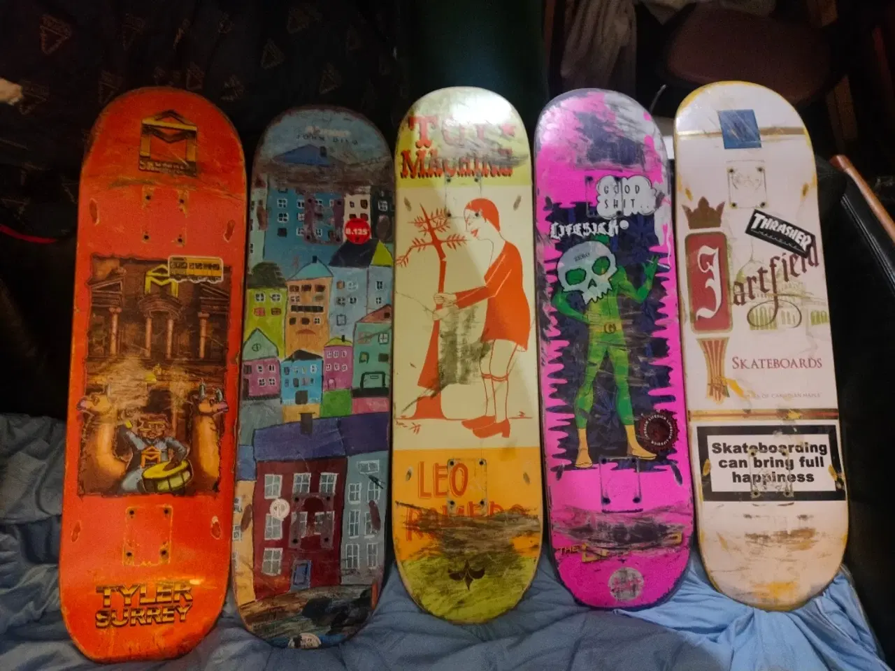 Billede 1 - 5 stk skateboard 