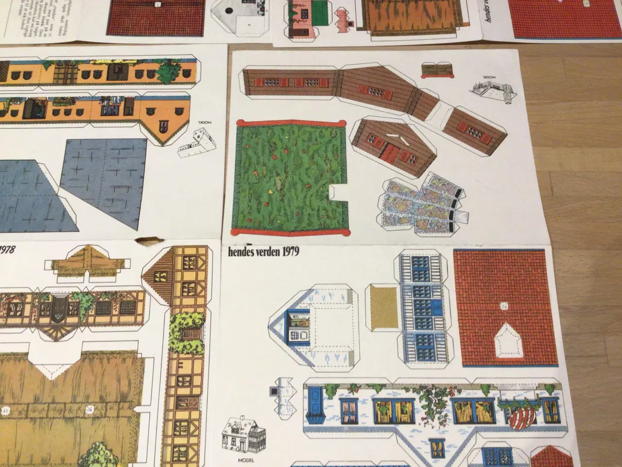 Billede 1 - Gamle skabeloner til huse mm